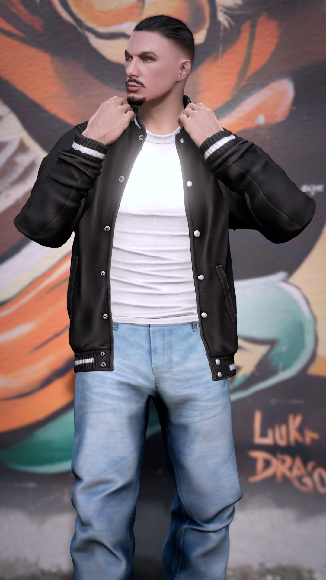 Thumbnail of Retro Bomber Jacket in All Black