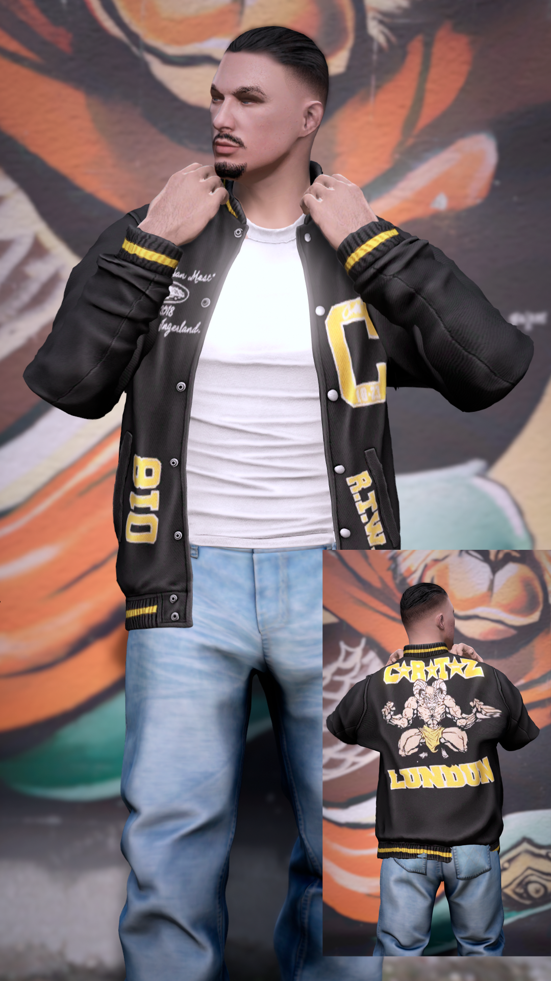 Thumbnail of Retro Bomber Jacket in Black