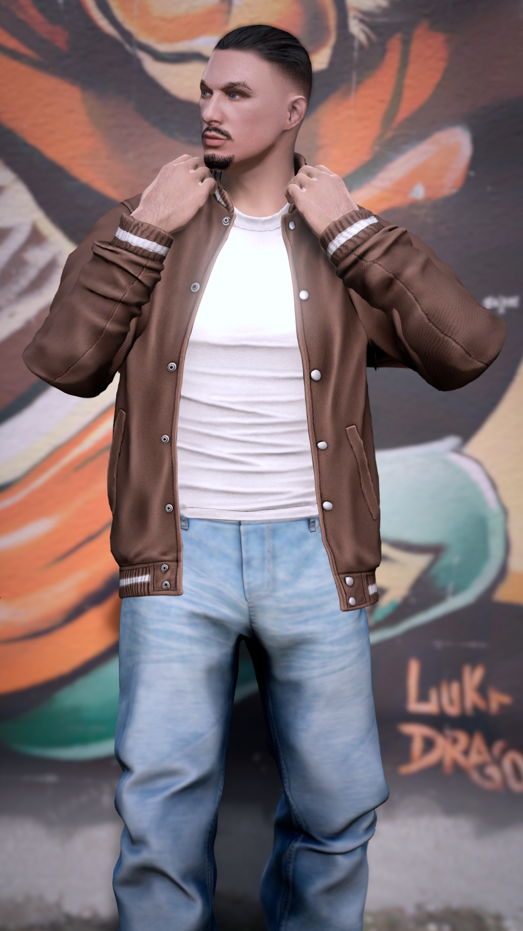 Thumbnail of Retro Bomber Jacket in Brown