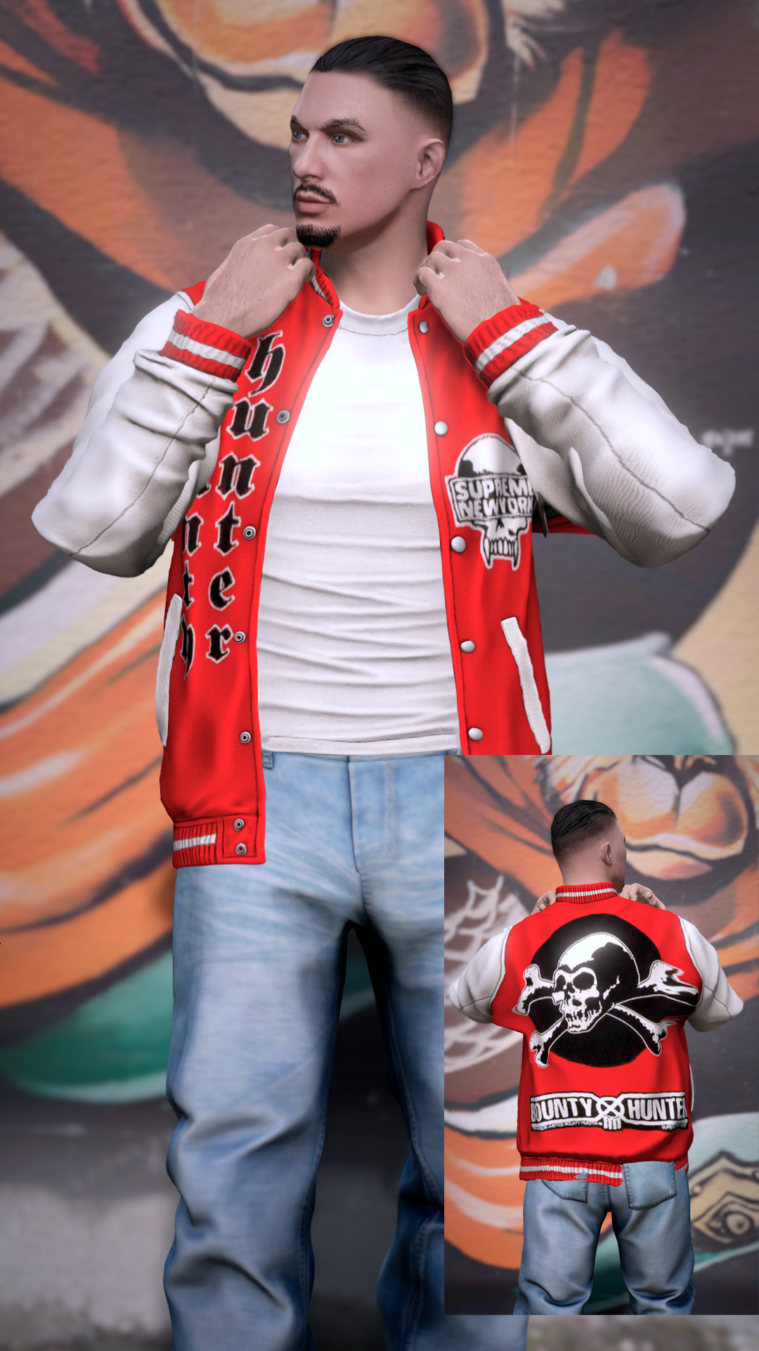 Thumbnail of Retro Bomber Jacket in Red