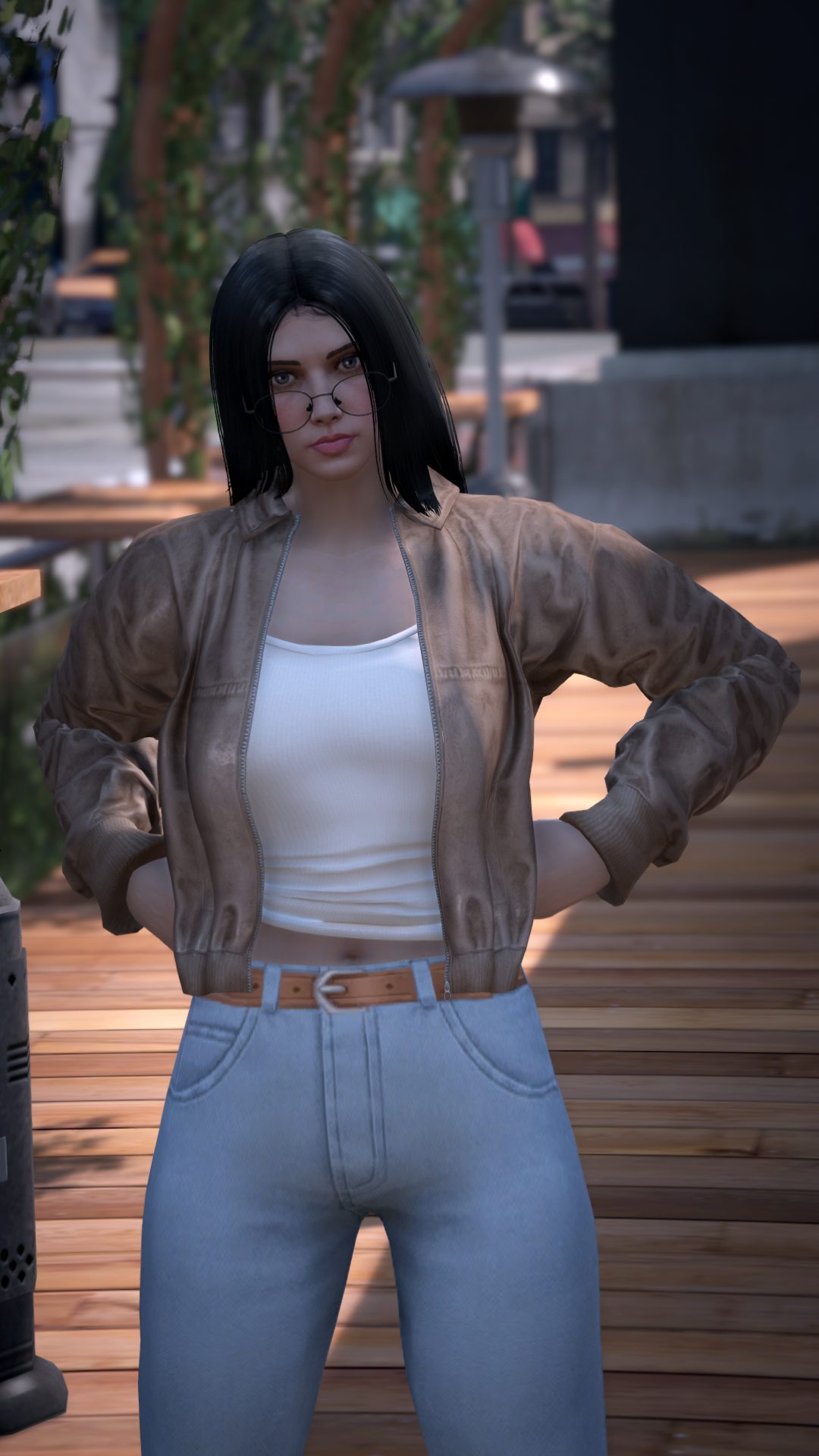 Thumbnail of Zip-Up Bomber Jacket (Includes T-shirt) in Beige