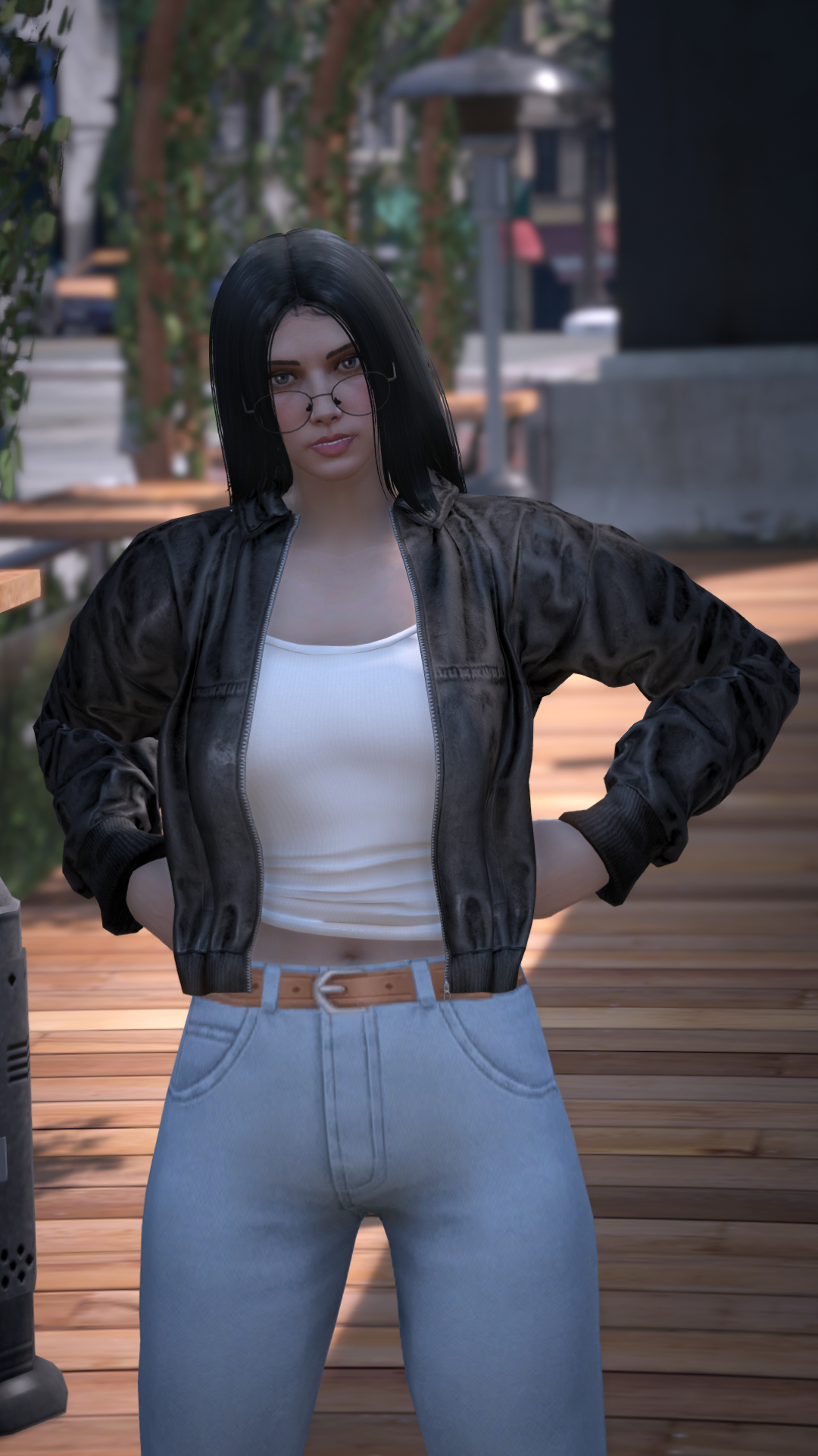 Thumbnail of Zip-Up Bomber Jacket (Includes T-shirt) in Black