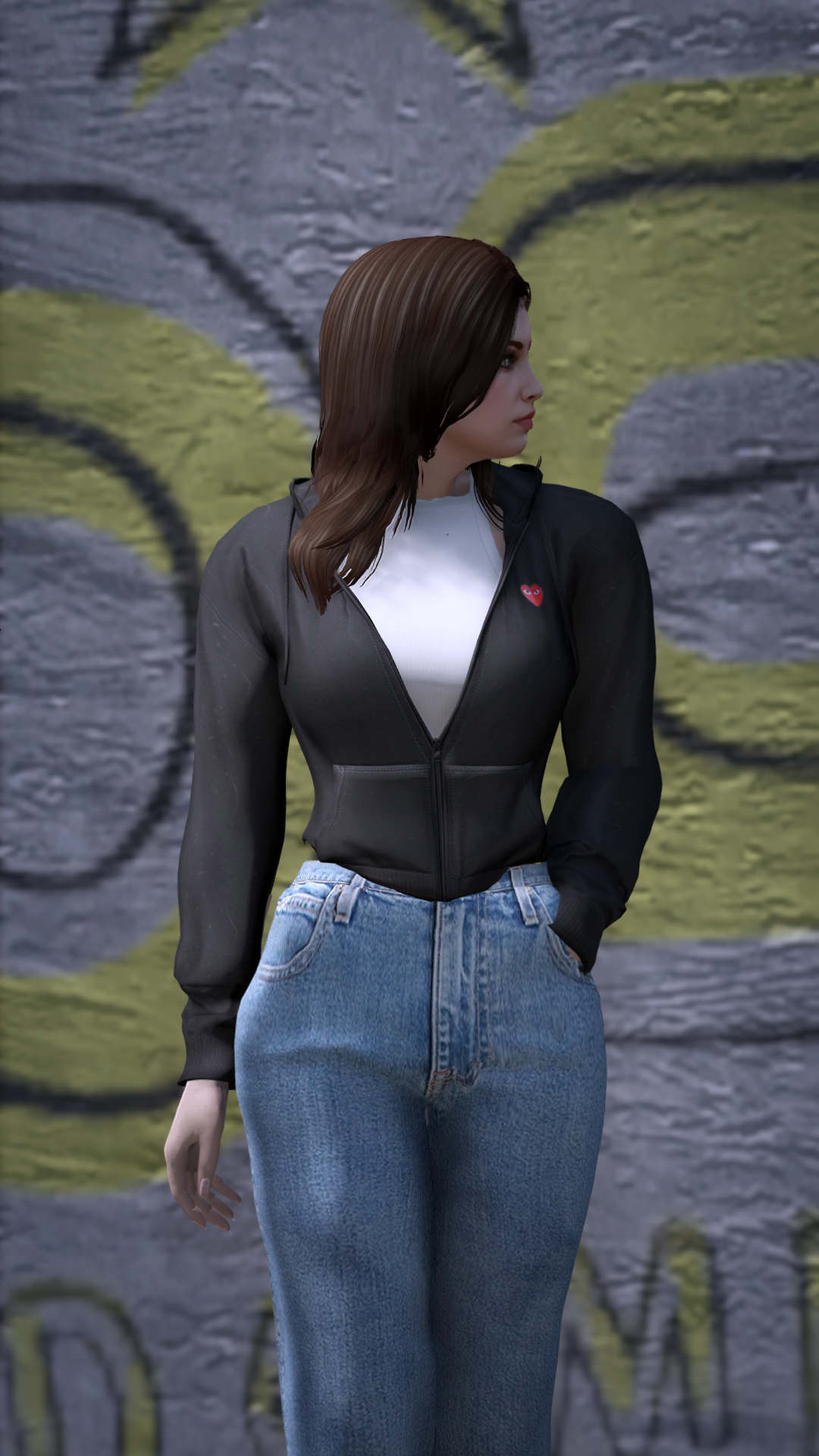 Thumbnail of Classic Zip-Up Hoodie in Black