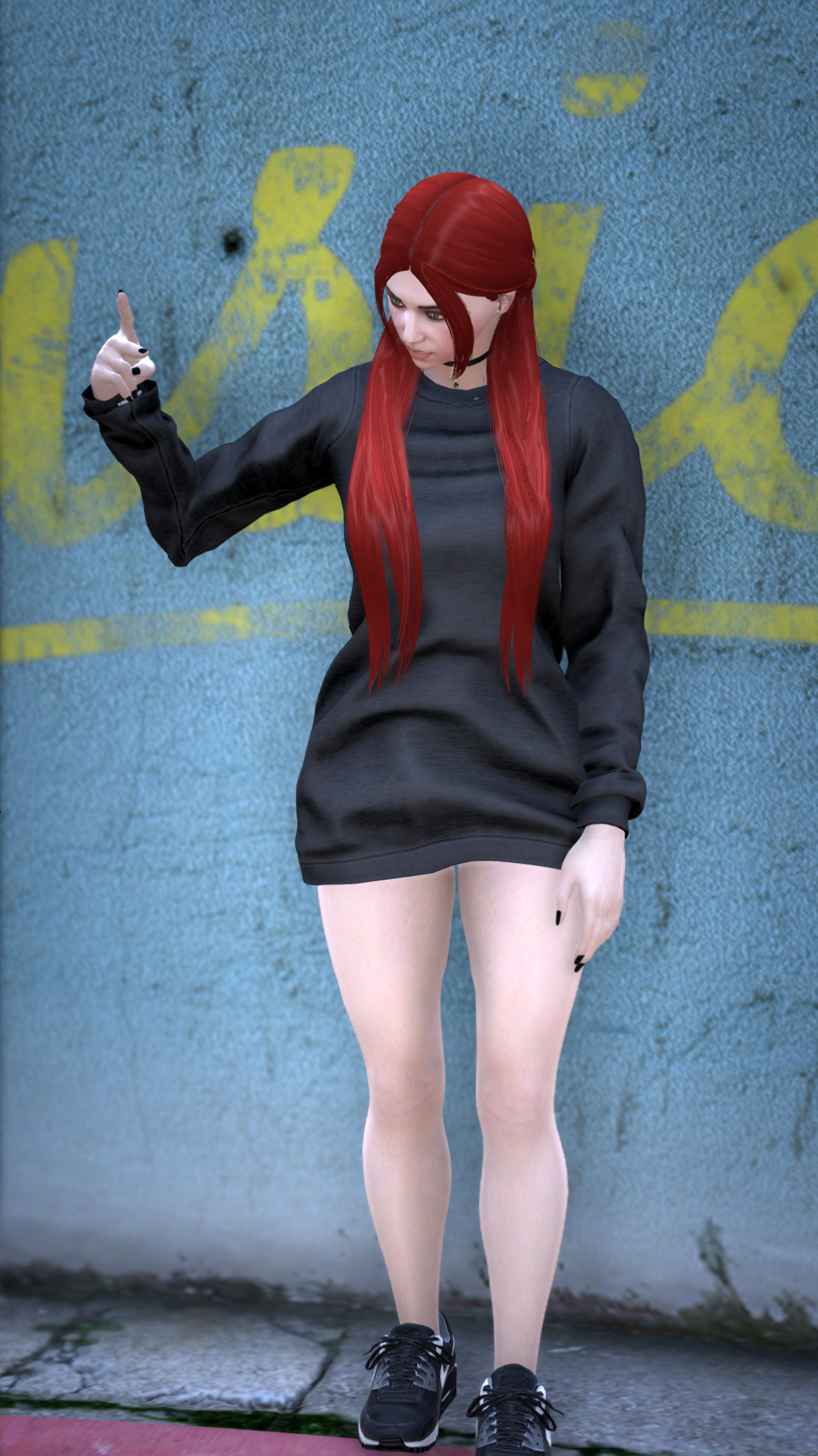 Thumbnail of Cozy Grunge Sweater in Black