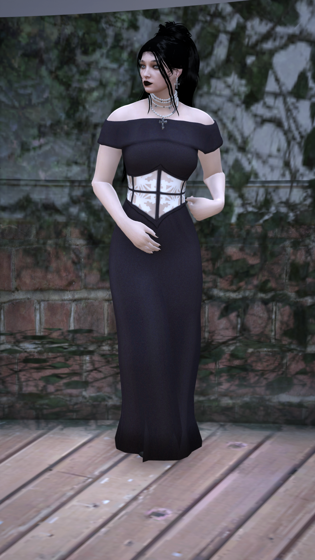Thumbnail of Long Dress Corset in Black