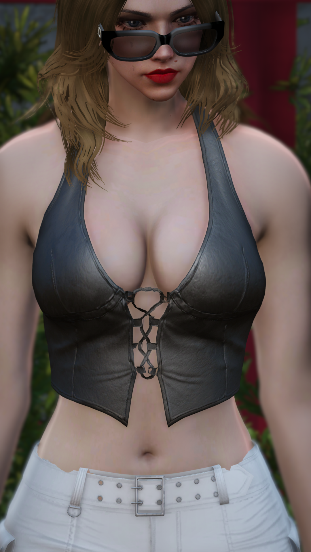 Thumbnail of Lace-Up Halter Corset in Black