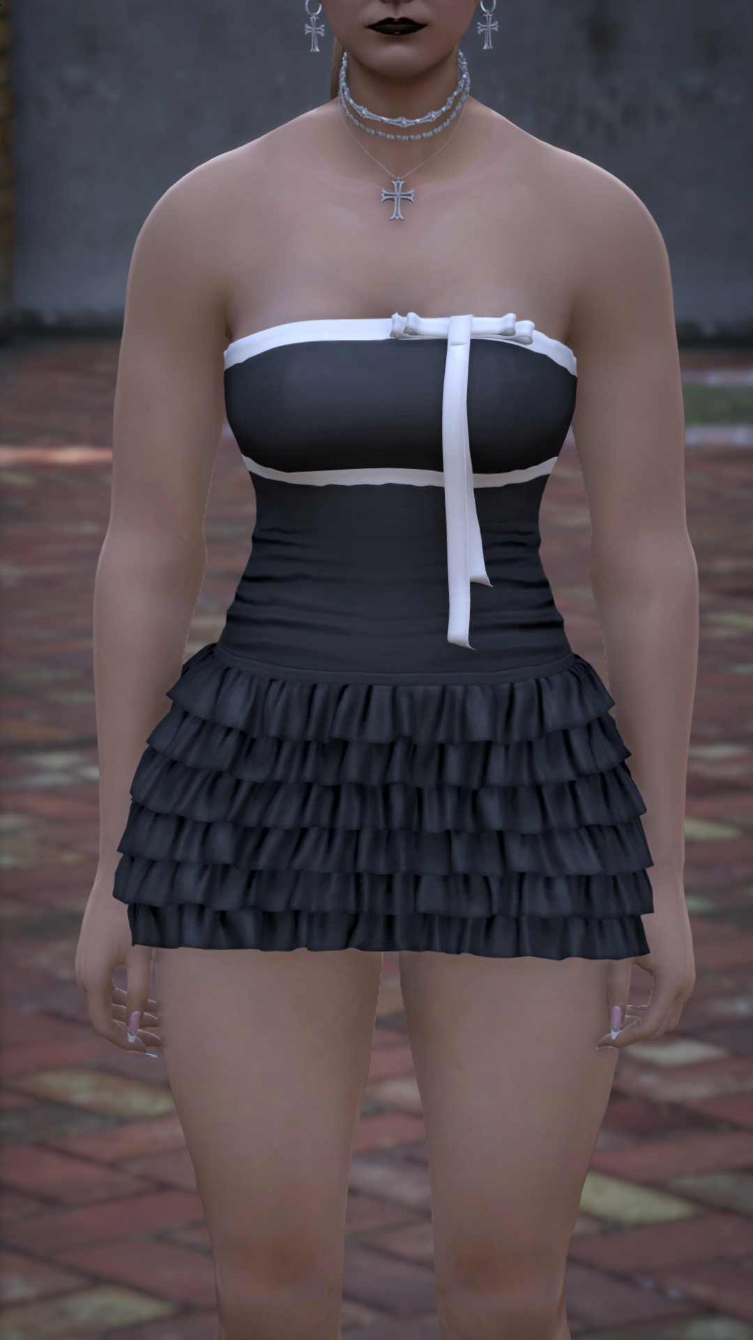 Layered Ruffle Mini Dress