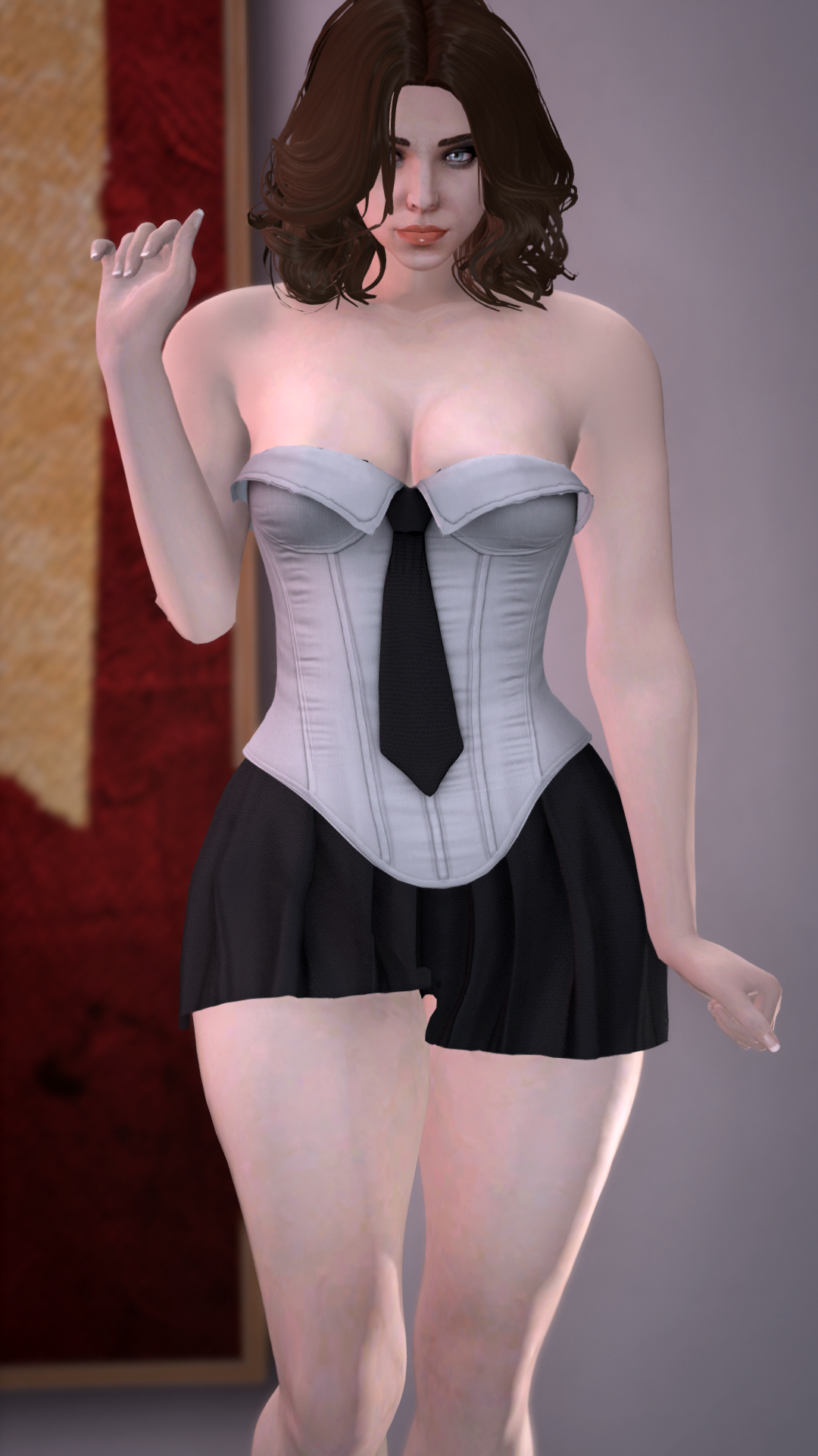 Thumbnail of Mini schoolgirl dress in Black