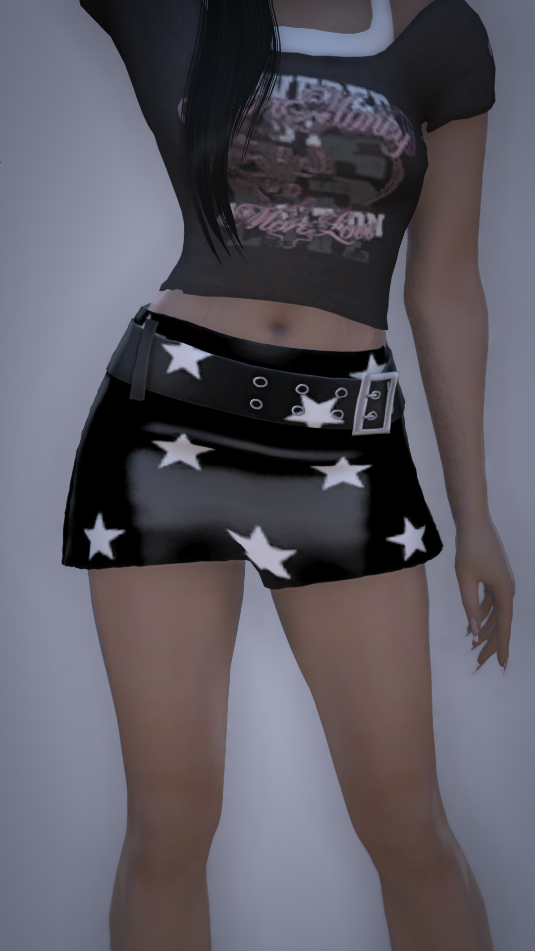 Star Belt Micro Skirt