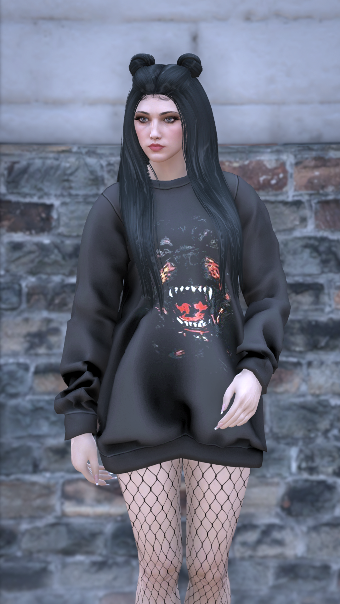 Thumbnail of Oversized Sweatshirt in Black