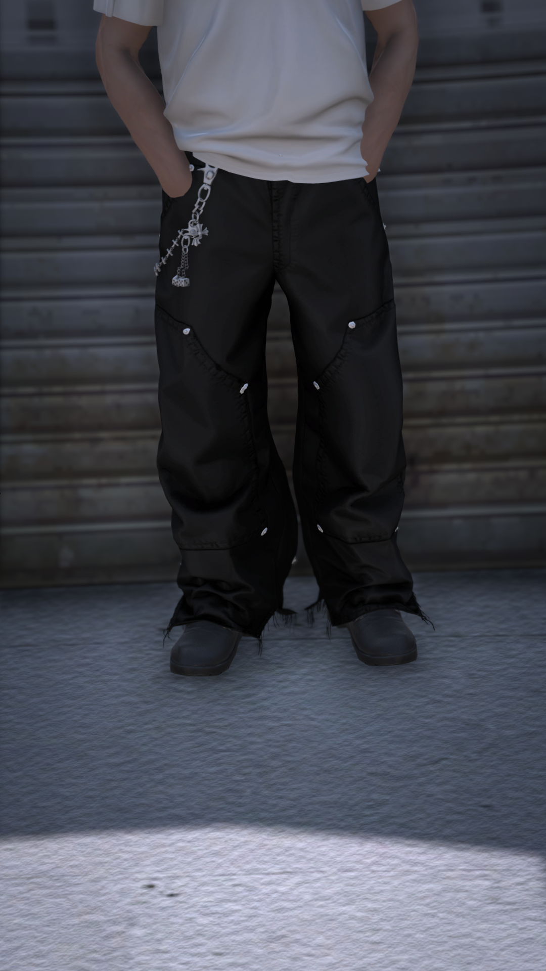 Cargo Pants with Chain