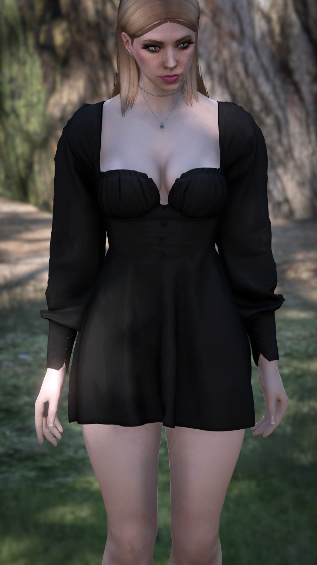Ruched Bust Mini Dress