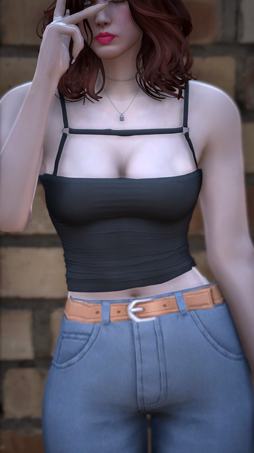Thumbnail of Strappy Crop Top in Black