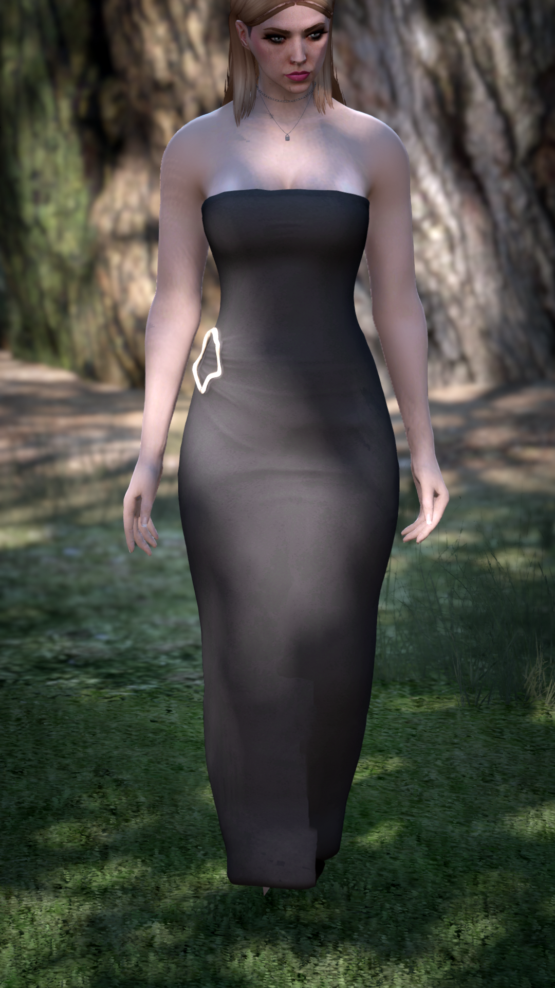 Thumbnail of Strapless Maxi Dress in Black