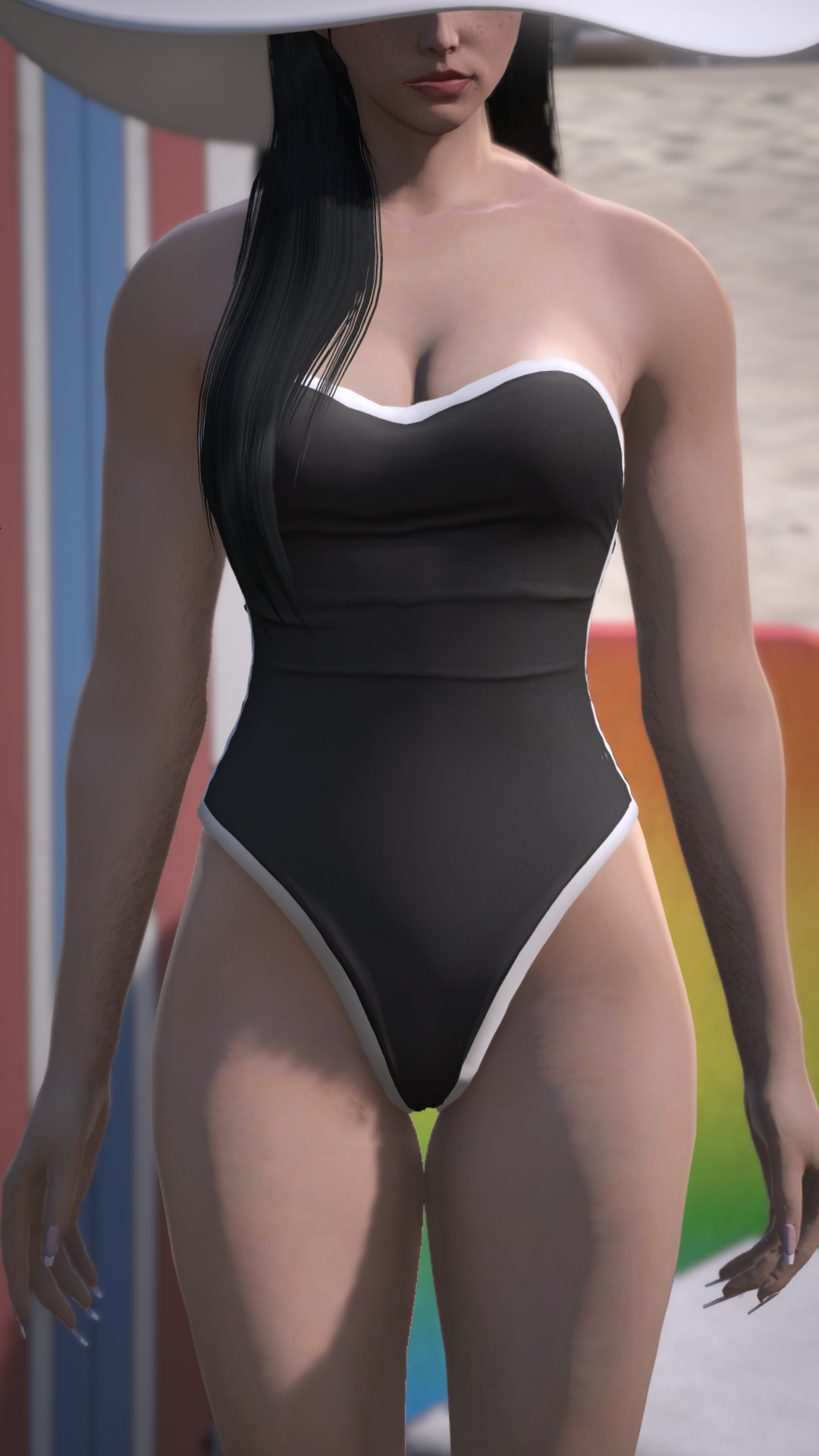Thumbnail of High-Cut Swimsuit in Black