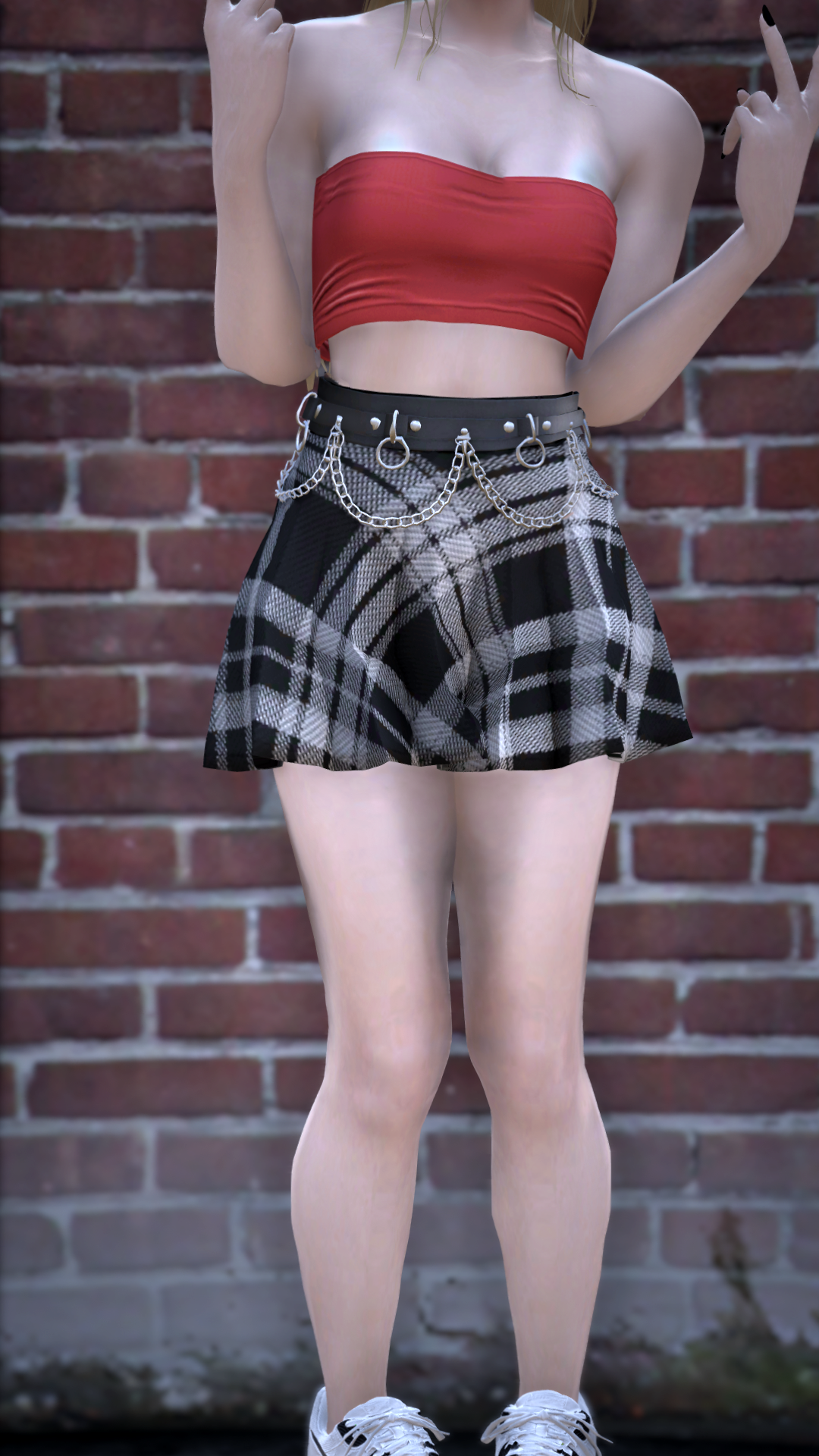 Plaid Punk Mini Skirt