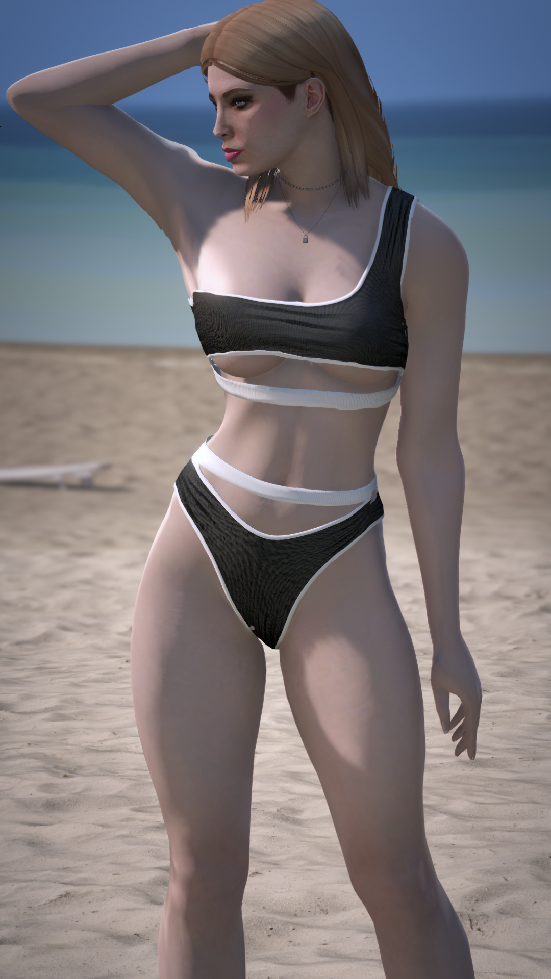 Thumbnail of Cutout Swim Set in Black