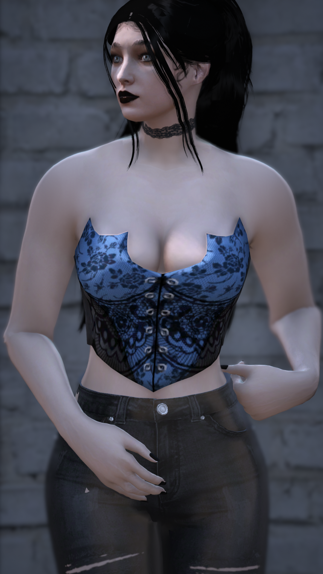 Thumbnail of Bat Corset in Blue