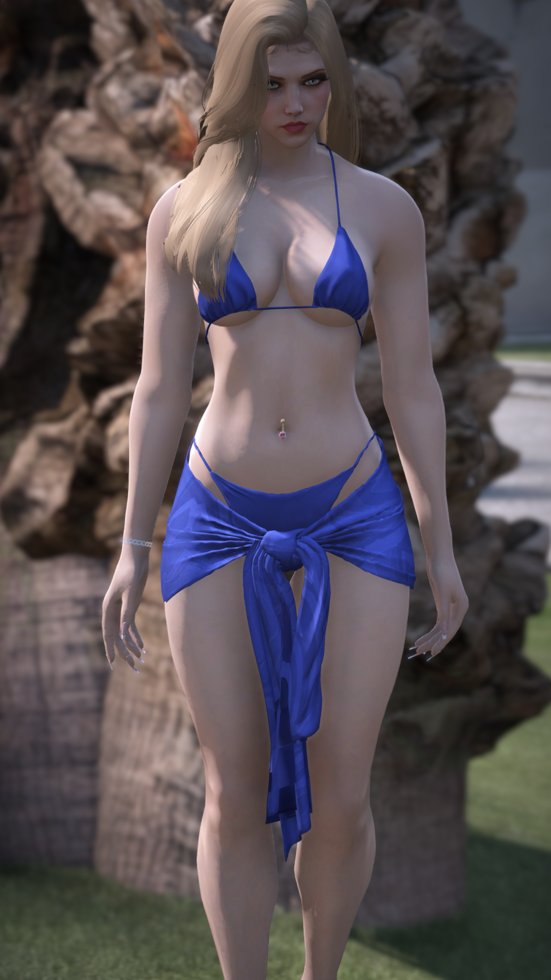 Thumbnail of Bikini & Pareo Set in Blue