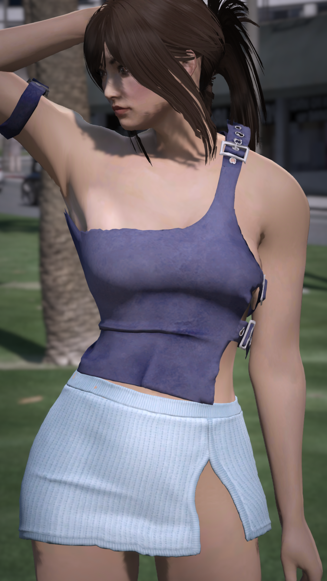 Thumbnail of Buckle Strap Top in Blue