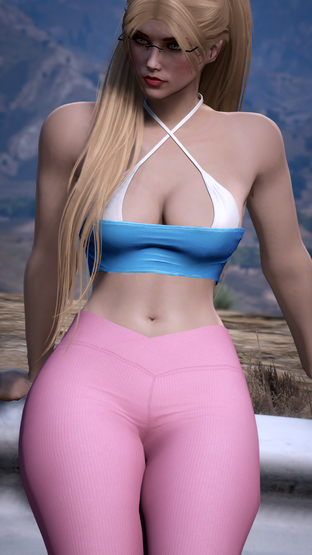 Thumbnail of Crisscross Front Top in Blue