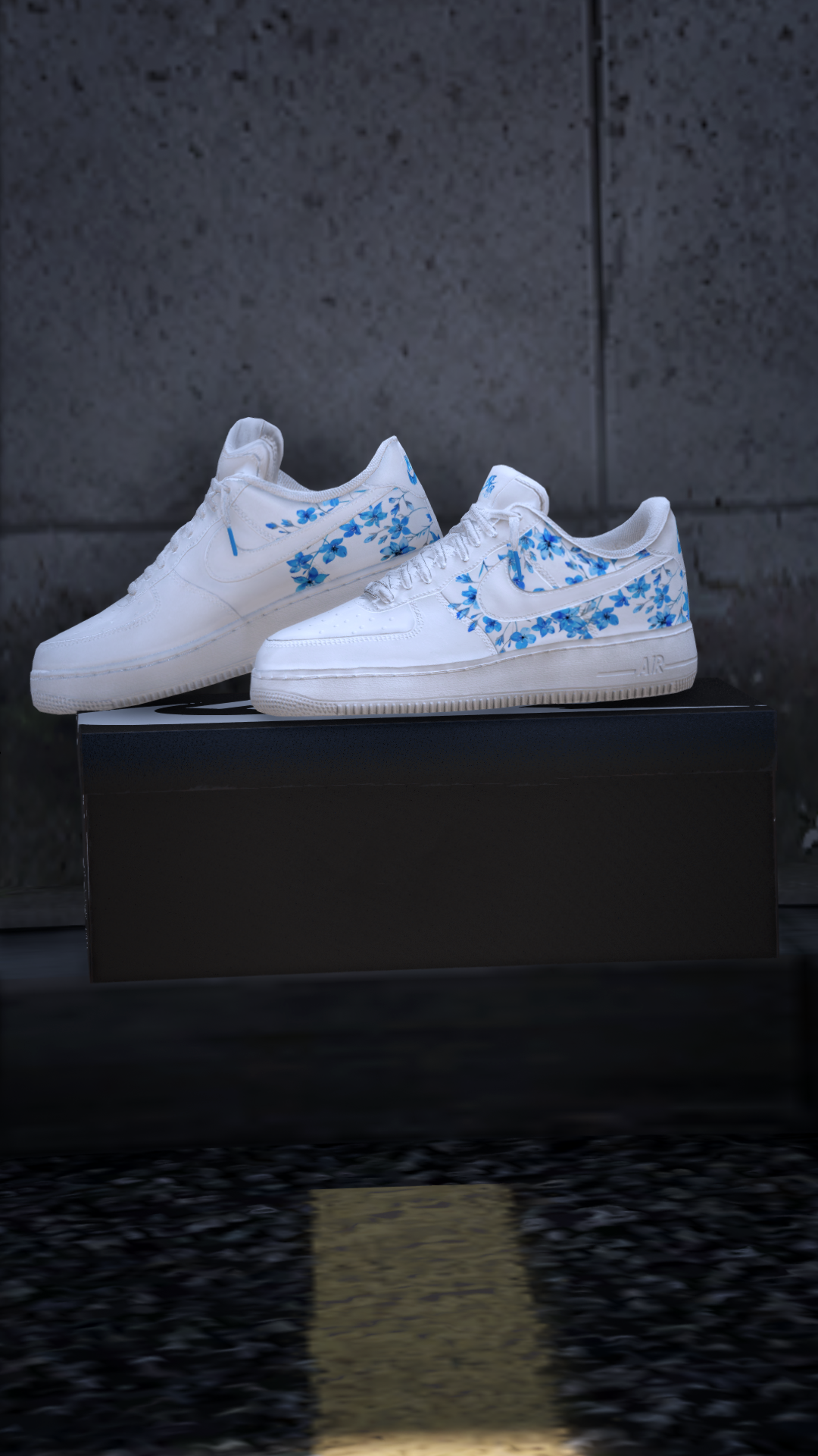 Thumbnail of Custom Sneaker (Women) in Blue Flowers