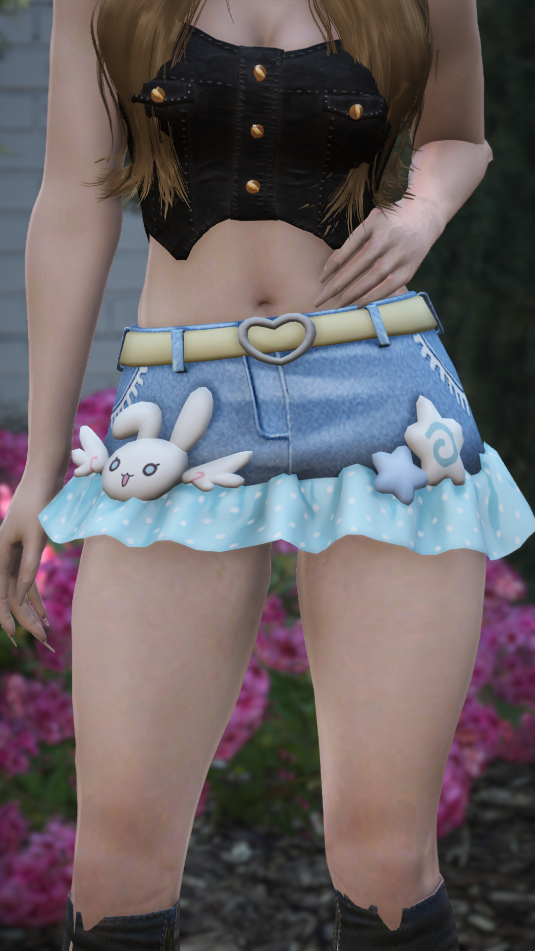 Thumbnail of Kawaii Bunny Ruffle Miniskirt in Blue