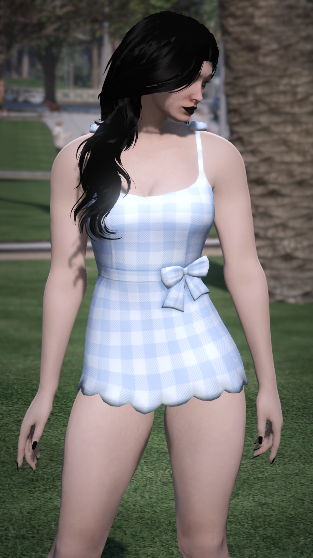 Scalloped Mini Dress