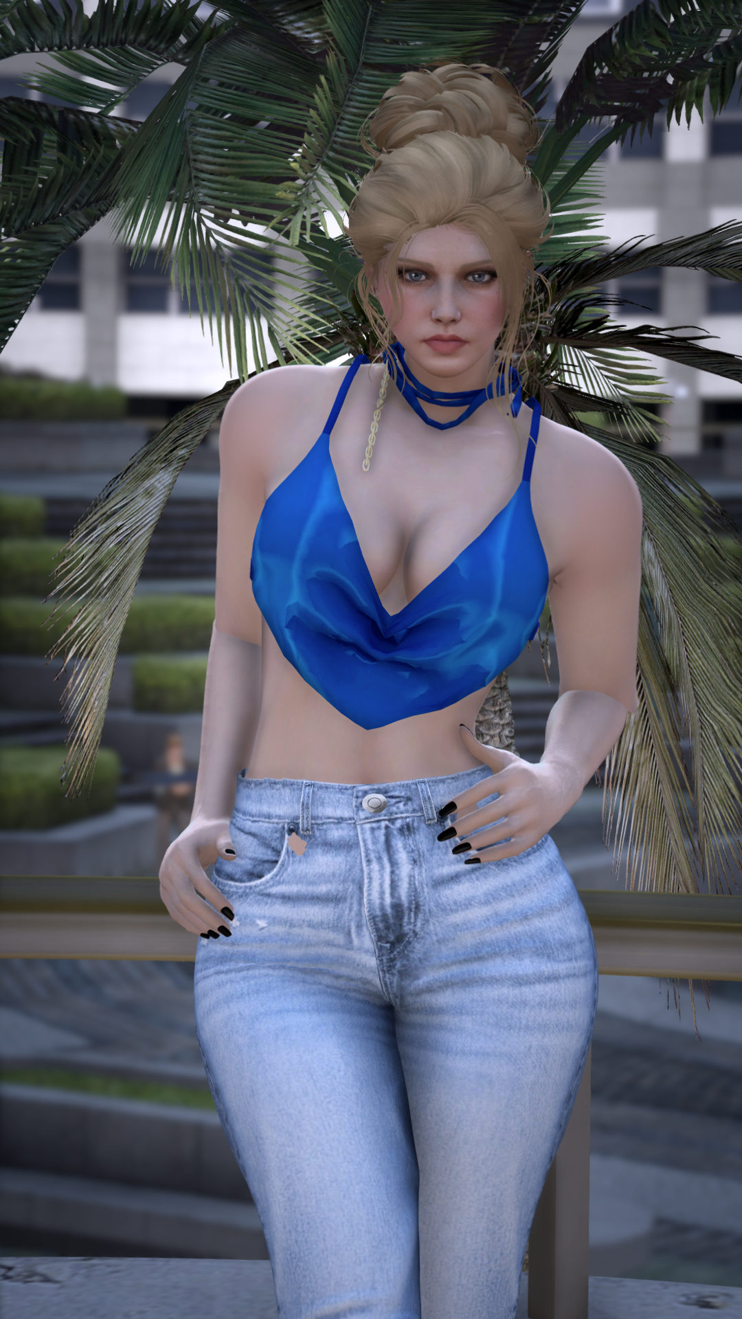 Thumbnail of Sunset Glow Top in Blue