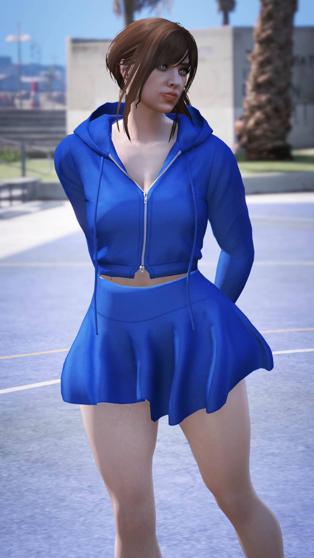 Hoodie Mini Skirt Outfit