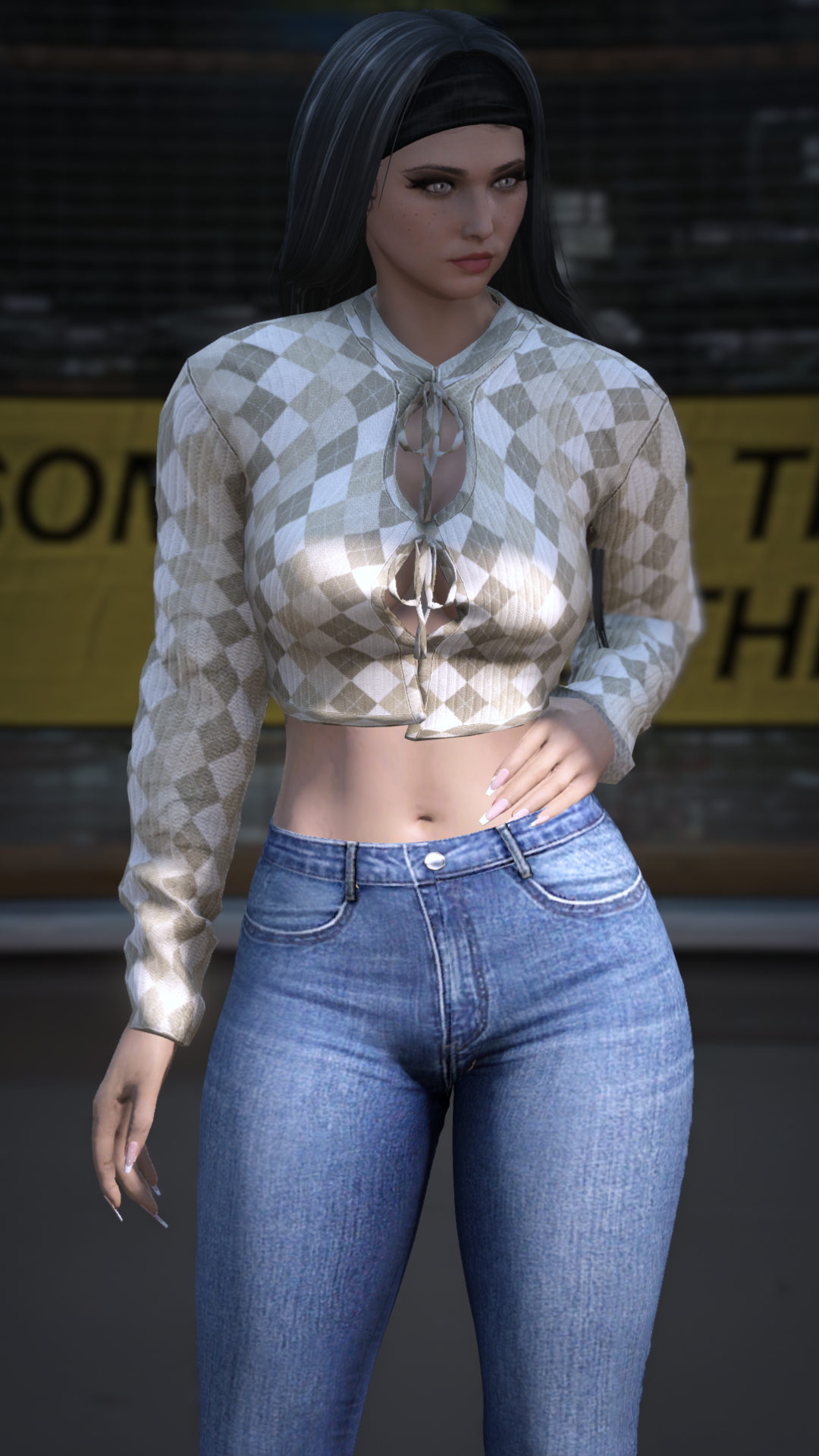 Thumbnail of Front Tie Cutout Crop Cardigan in Brown