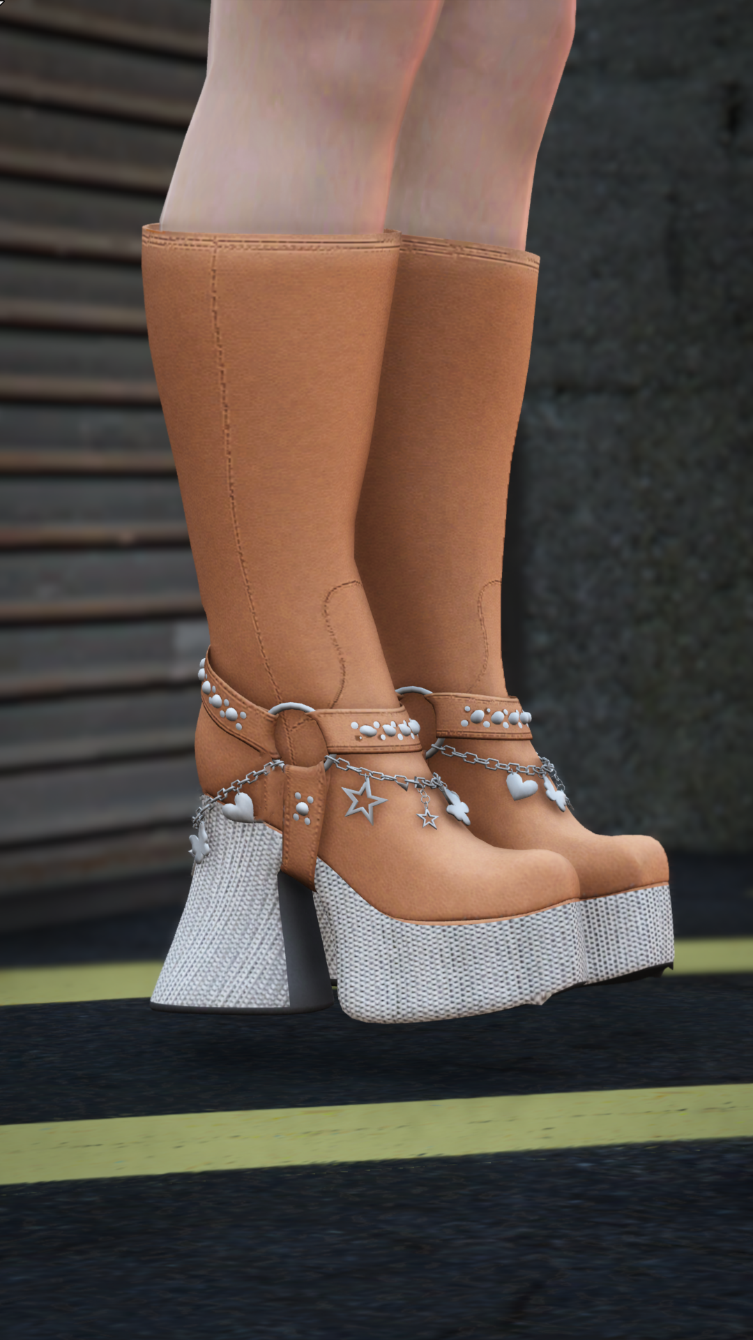 Thumbnail of Charmed Platform Boots in Brown