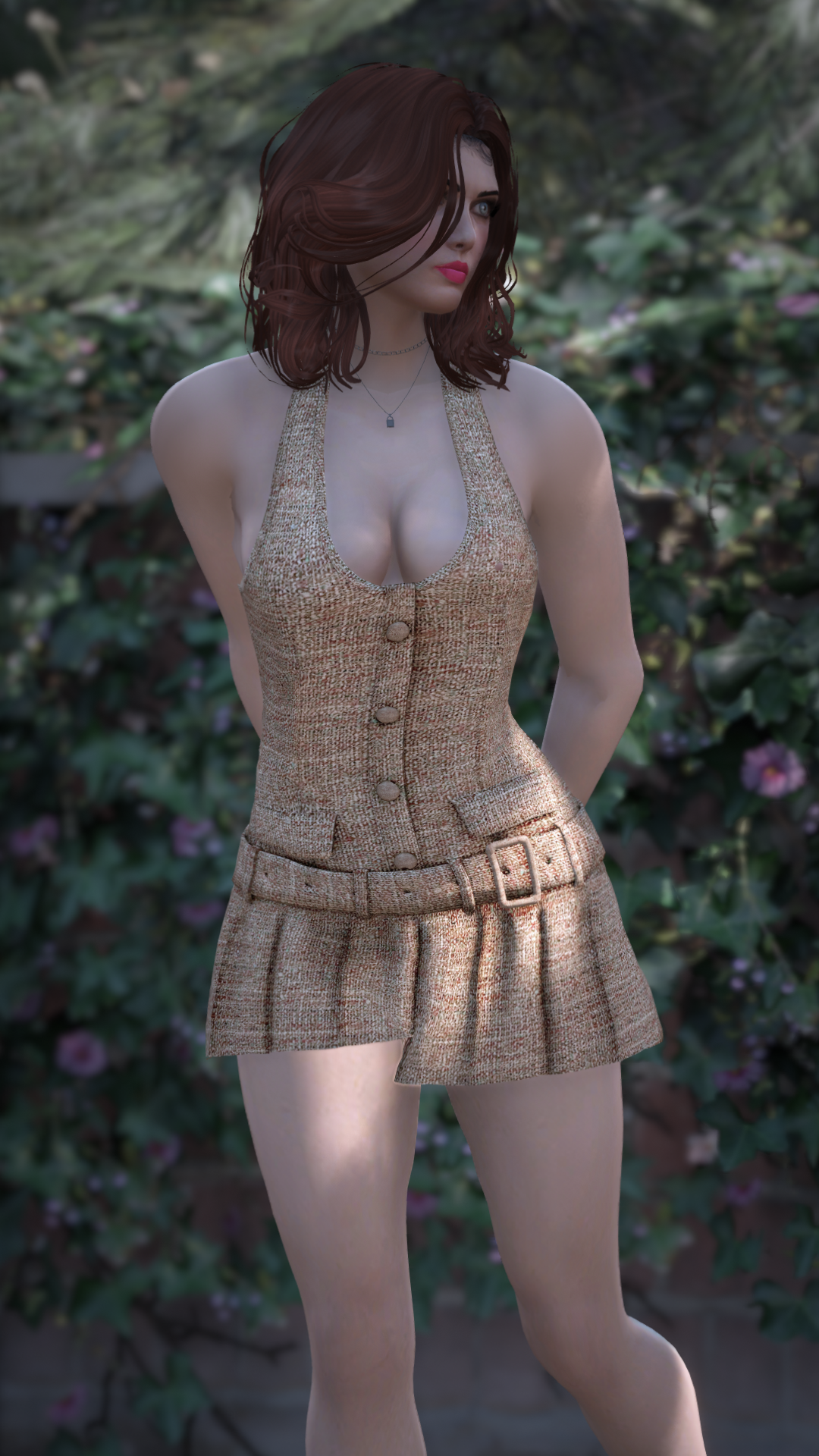 Thumbnail of Fancy Mini-Dress in Brown