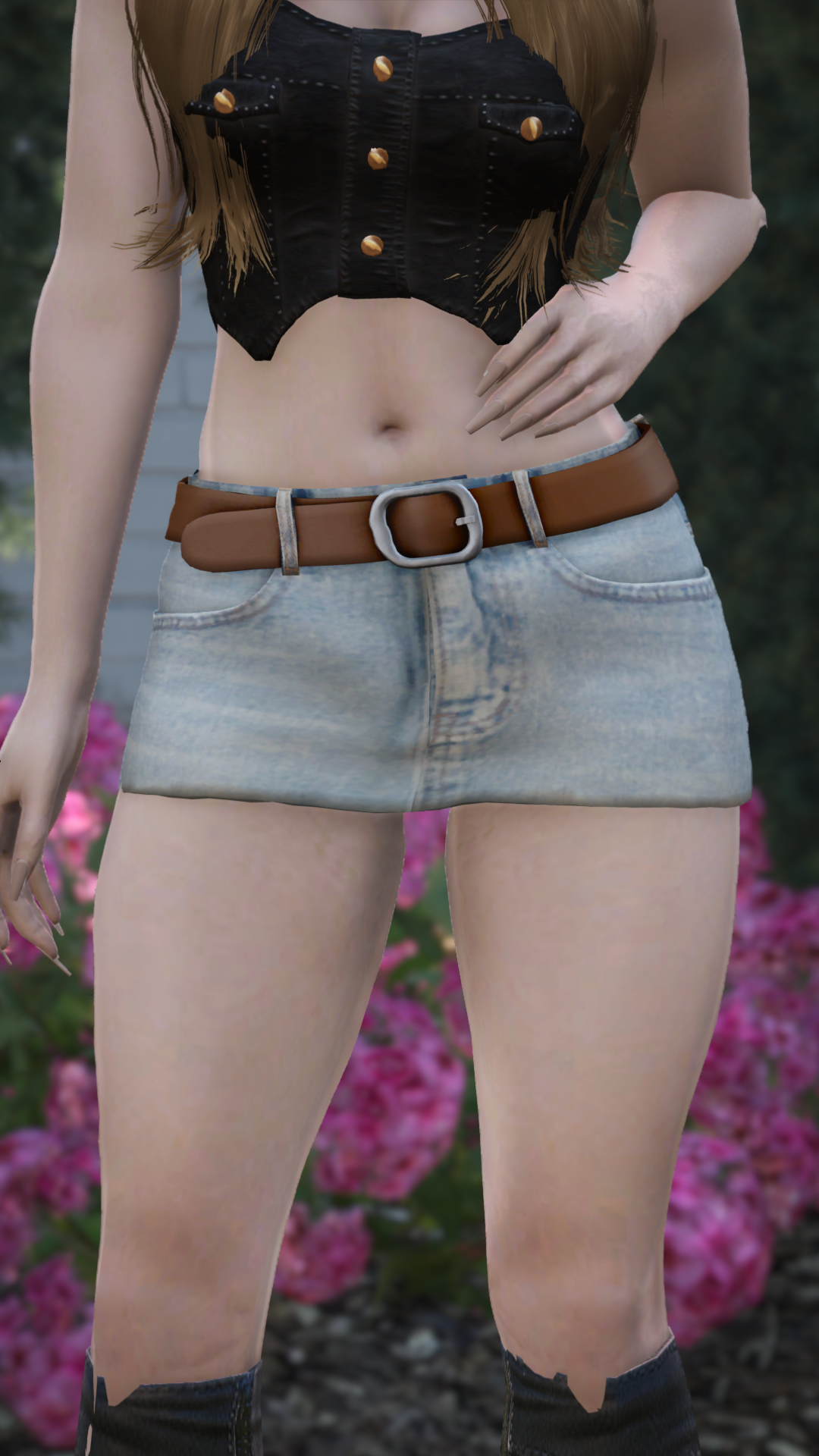 Basic Denim Miniskirt