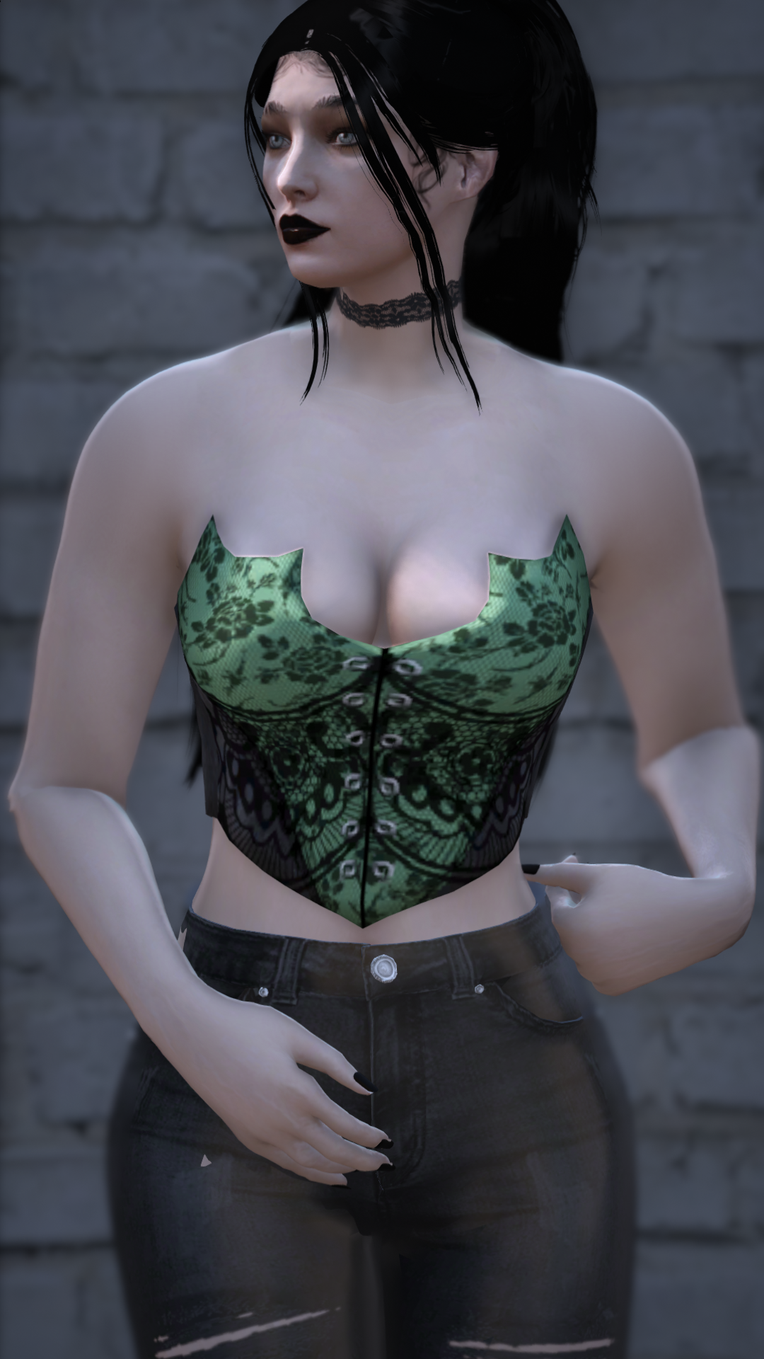 Thumbnail of Bat Corset in Green