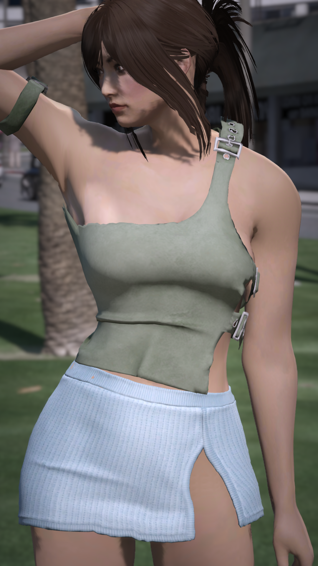 Thumbnail of Buckle Strap Top in Green