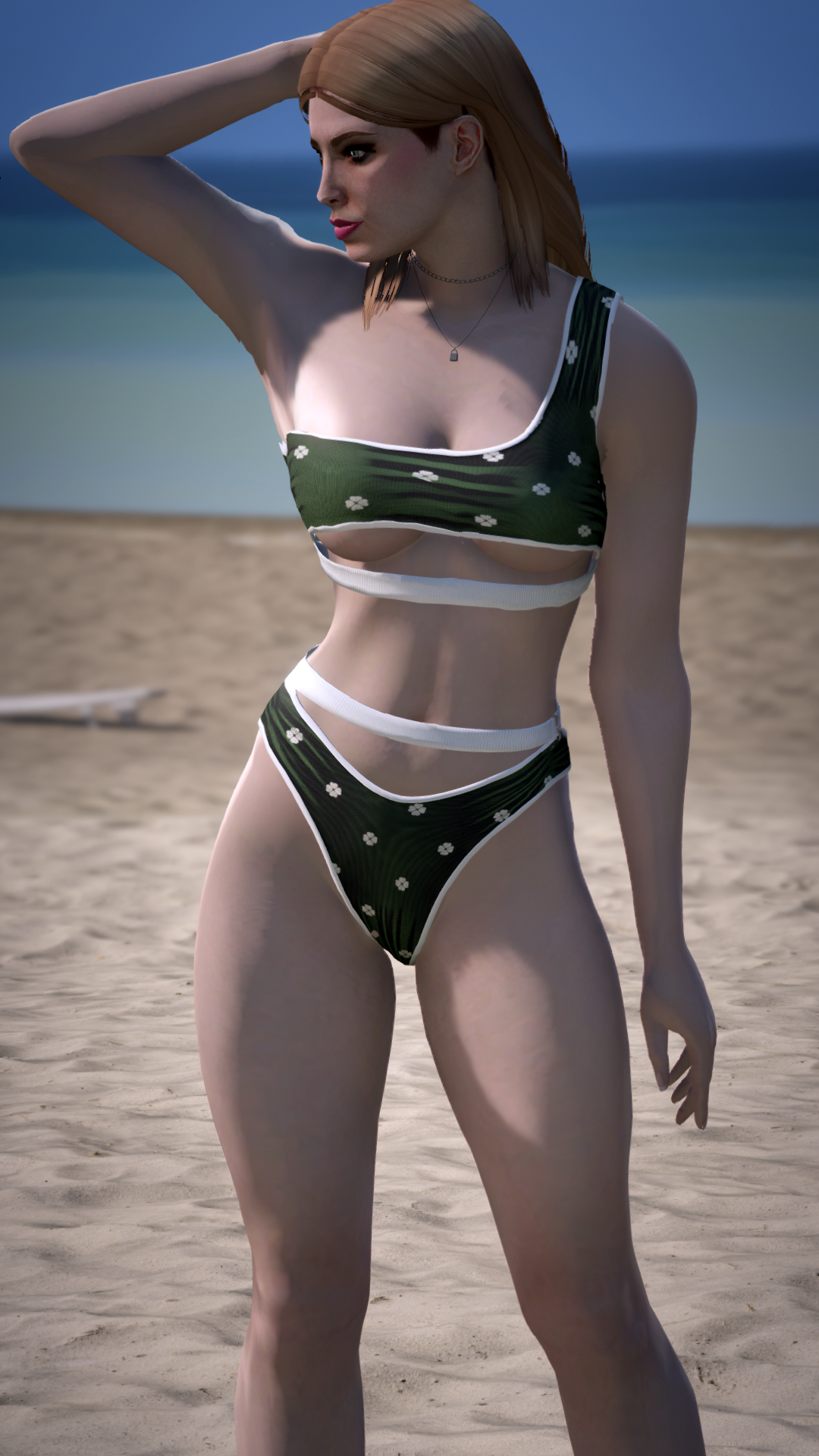 Thumbnail of Cutout Swim Set in Green