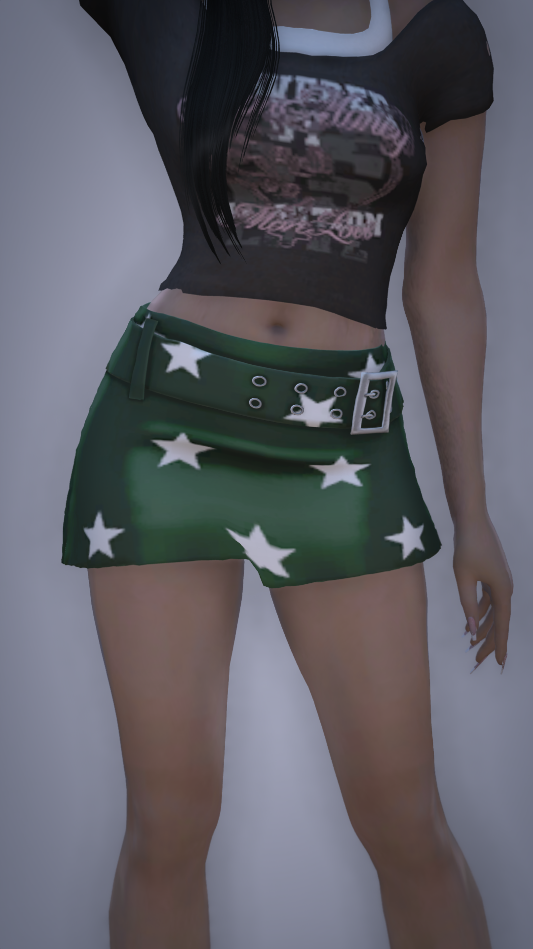 Thumbnail of Star Belt Micro Skirt in Green