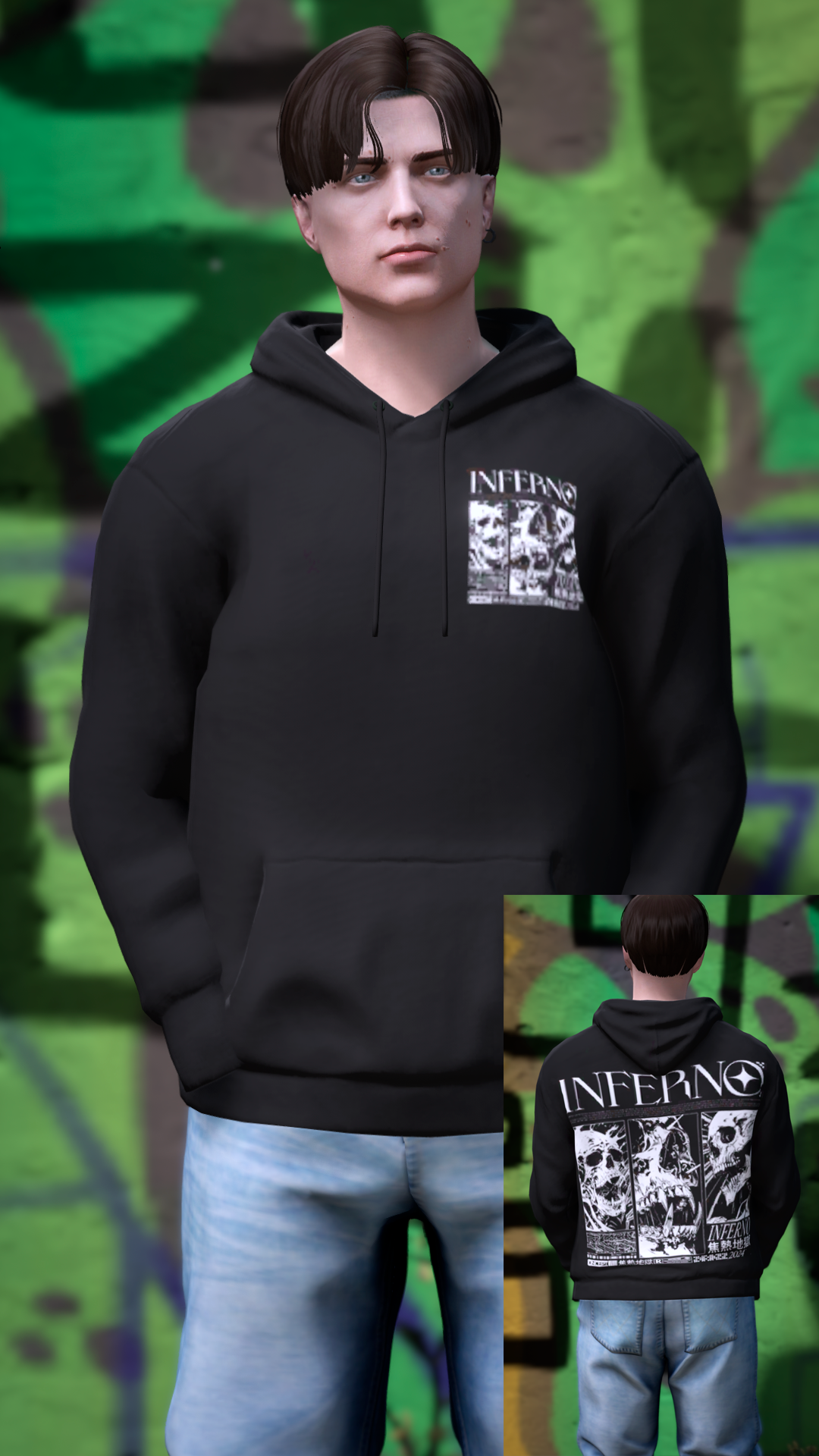 Thumbnail of Simple Hoddie in Inferno