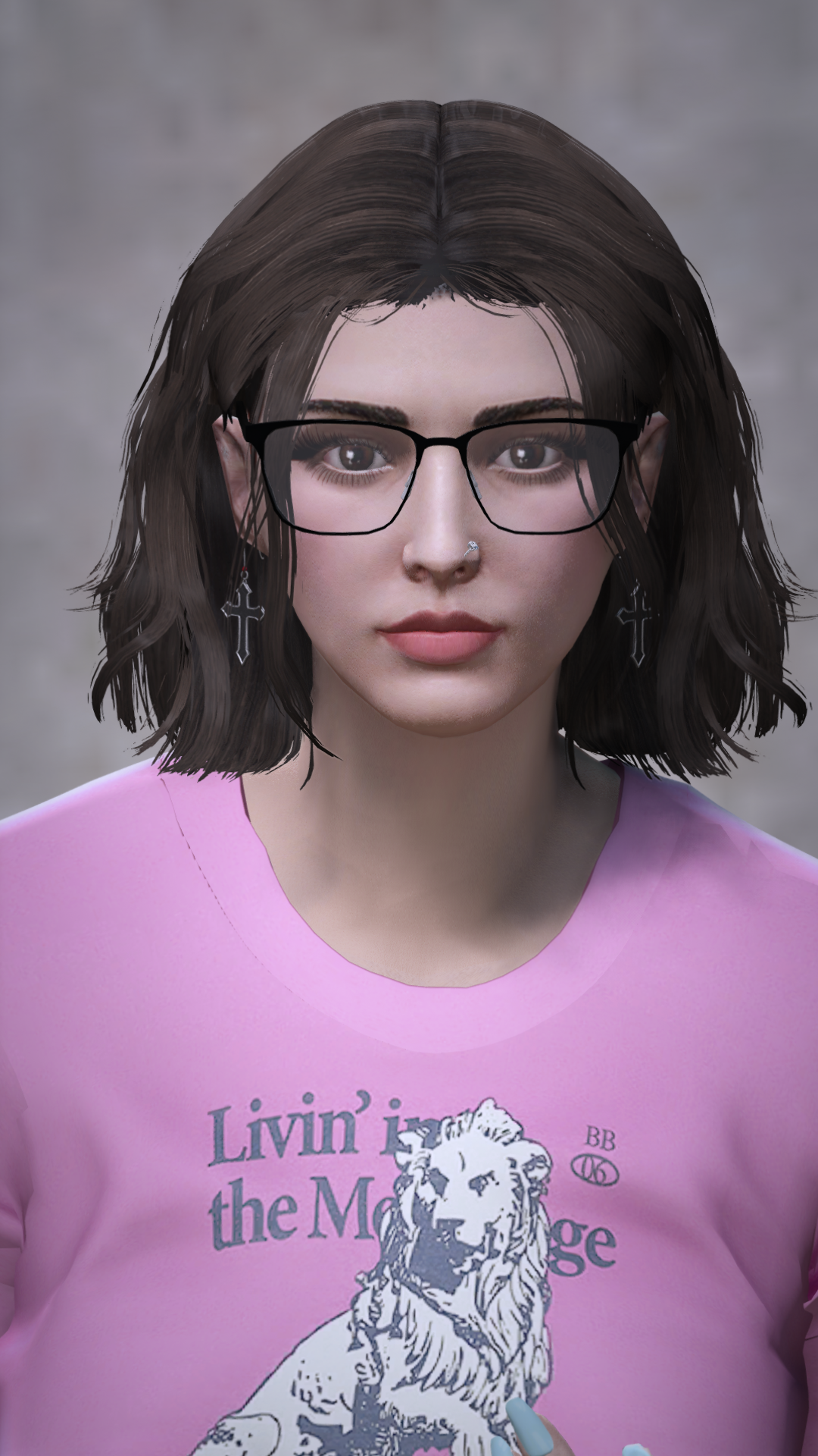 Midnight Cross Earrings