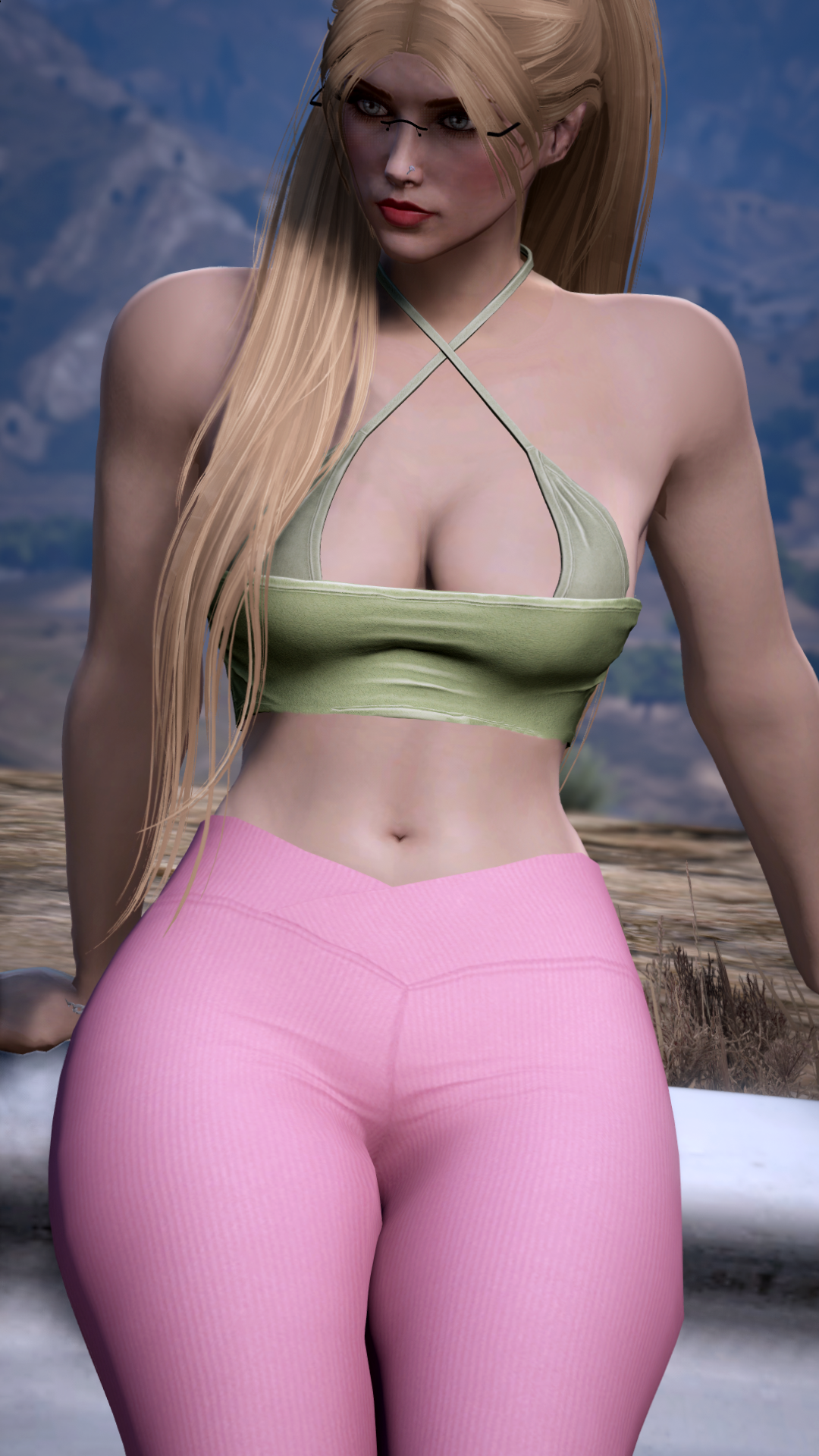 Thumbnail of Crisscross Front Top in Olive