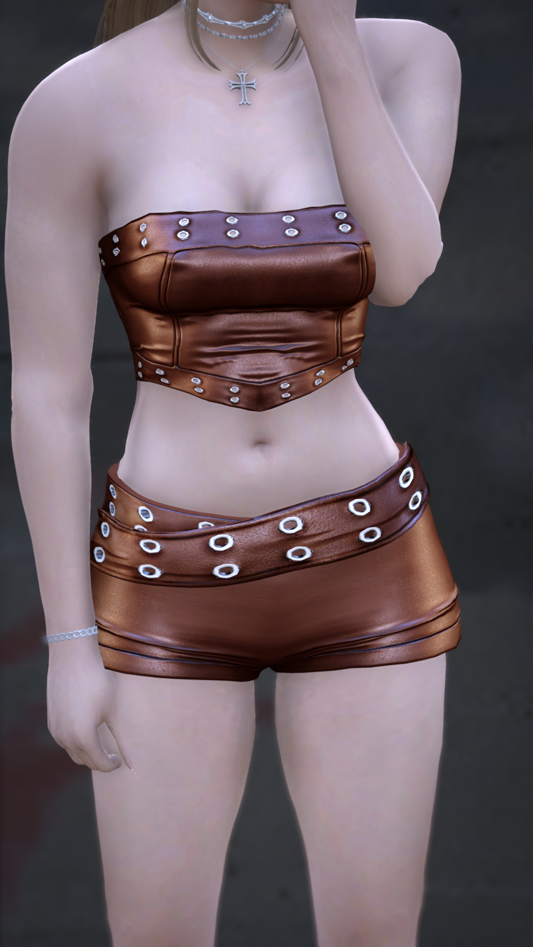 Thumbnail of Leather Set in Orange