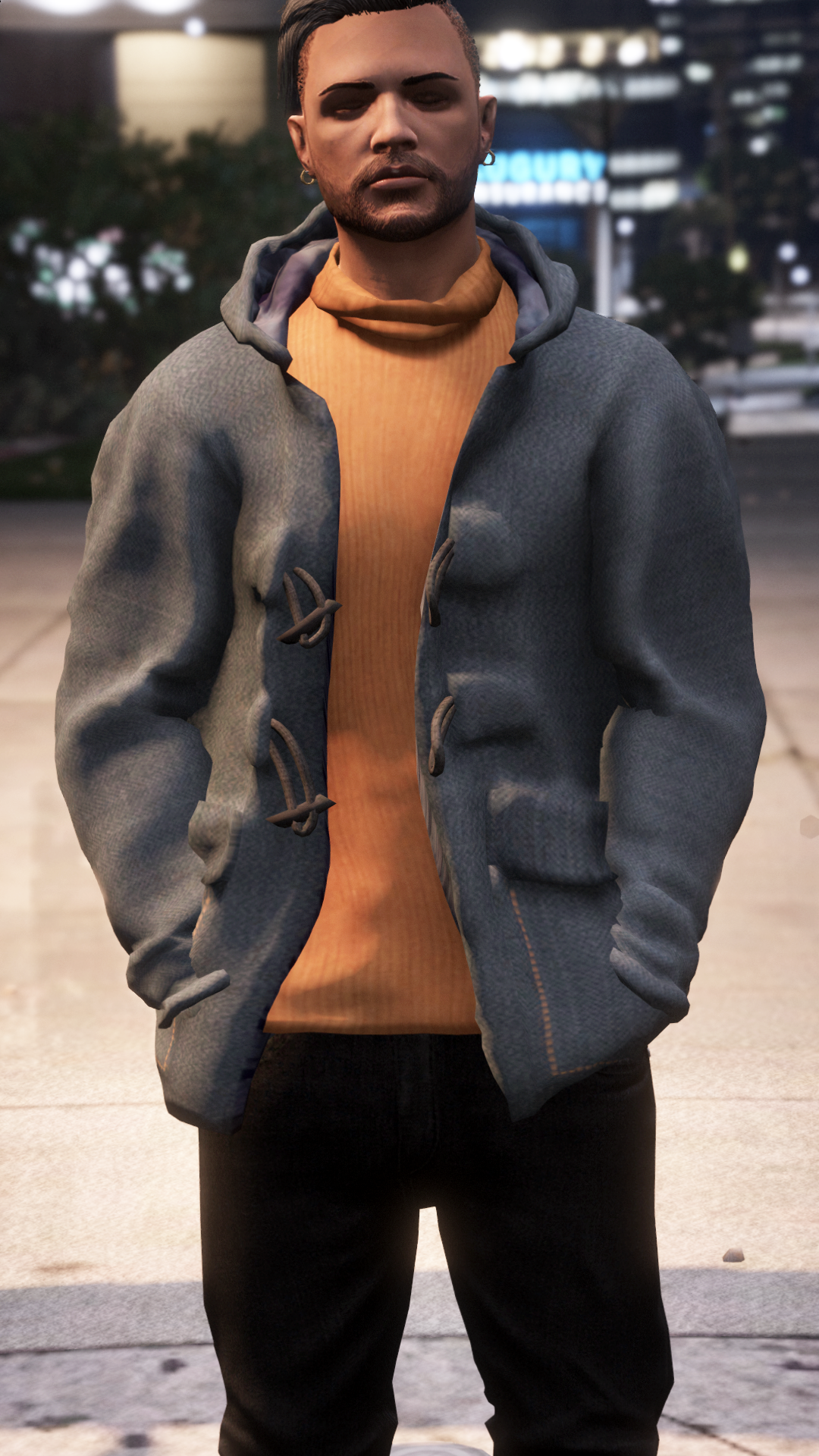 Thumbnail of Winter Coat & Sweater in Orange