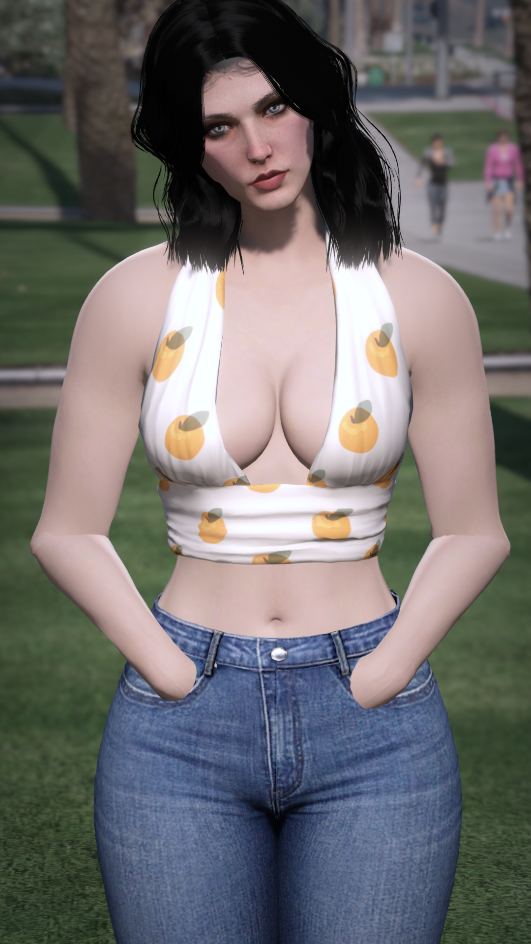 Thumbnail of Plunge Halter Crop in Oranges