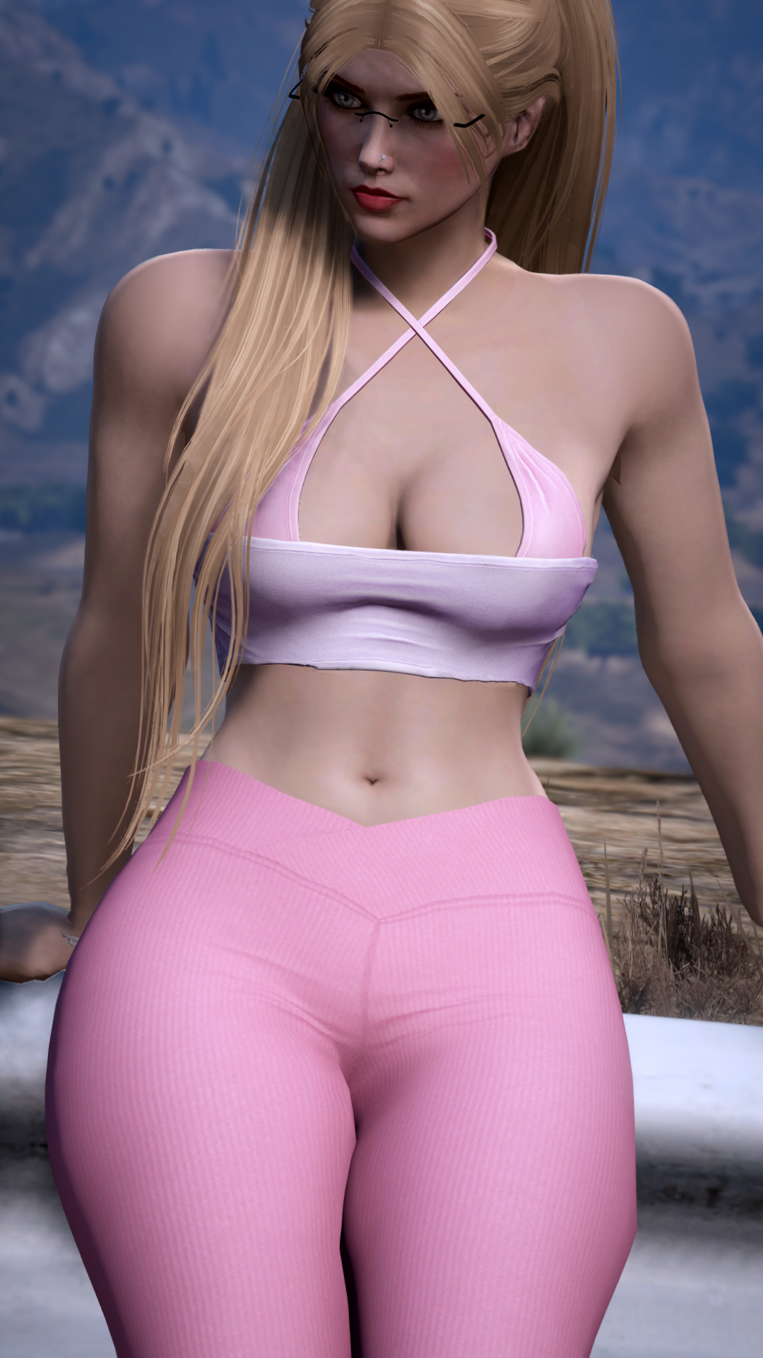 Thumbnail of Crisscross Front Top in Pink and Purple