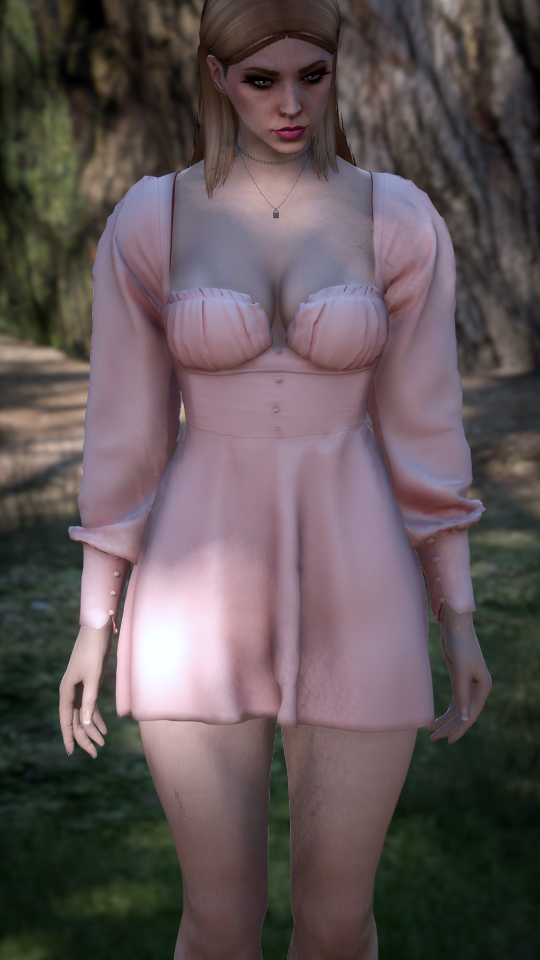 Thumbnail of Ruched Bust Mini Dress in Pink