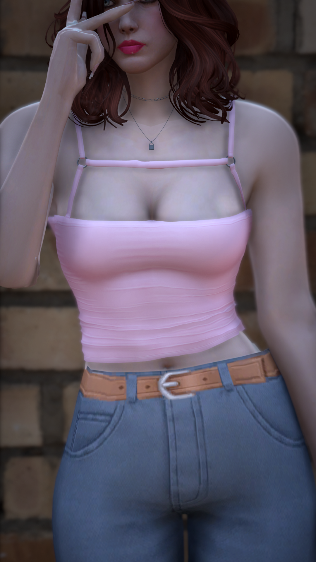 Thumbnail of Strappy Crop Top in Pink