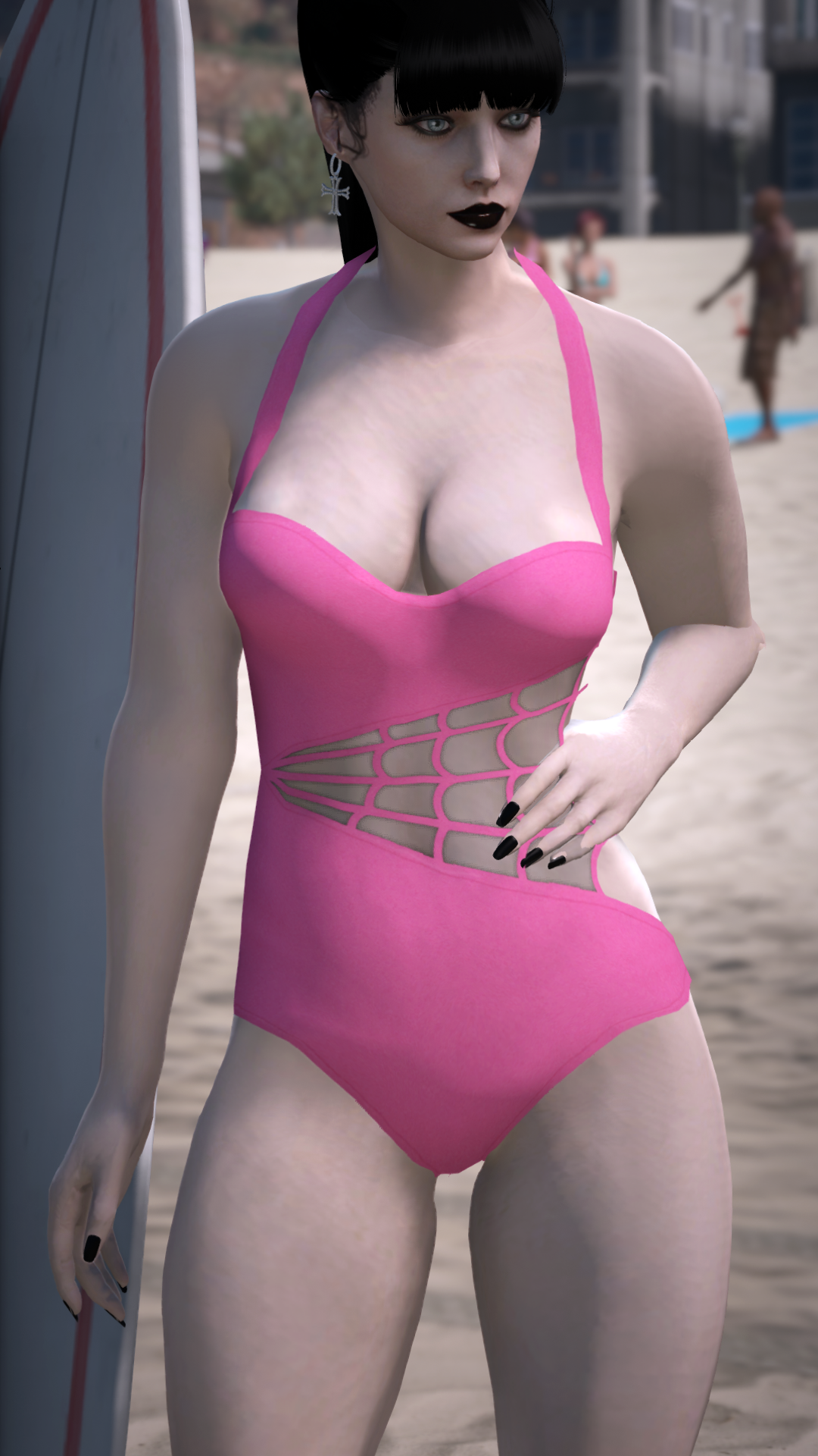 Thumbnail of Widow’s Peak Swimsuit in Pink