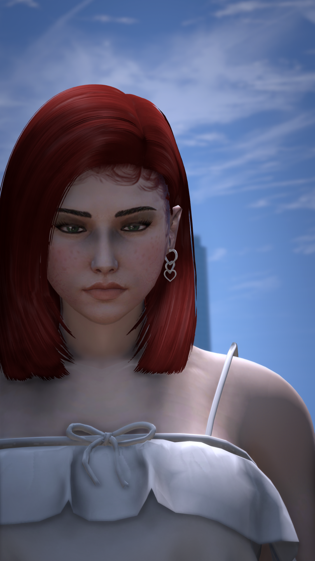 Thumbnail of Delicate Triple Heart Earrings in Plate