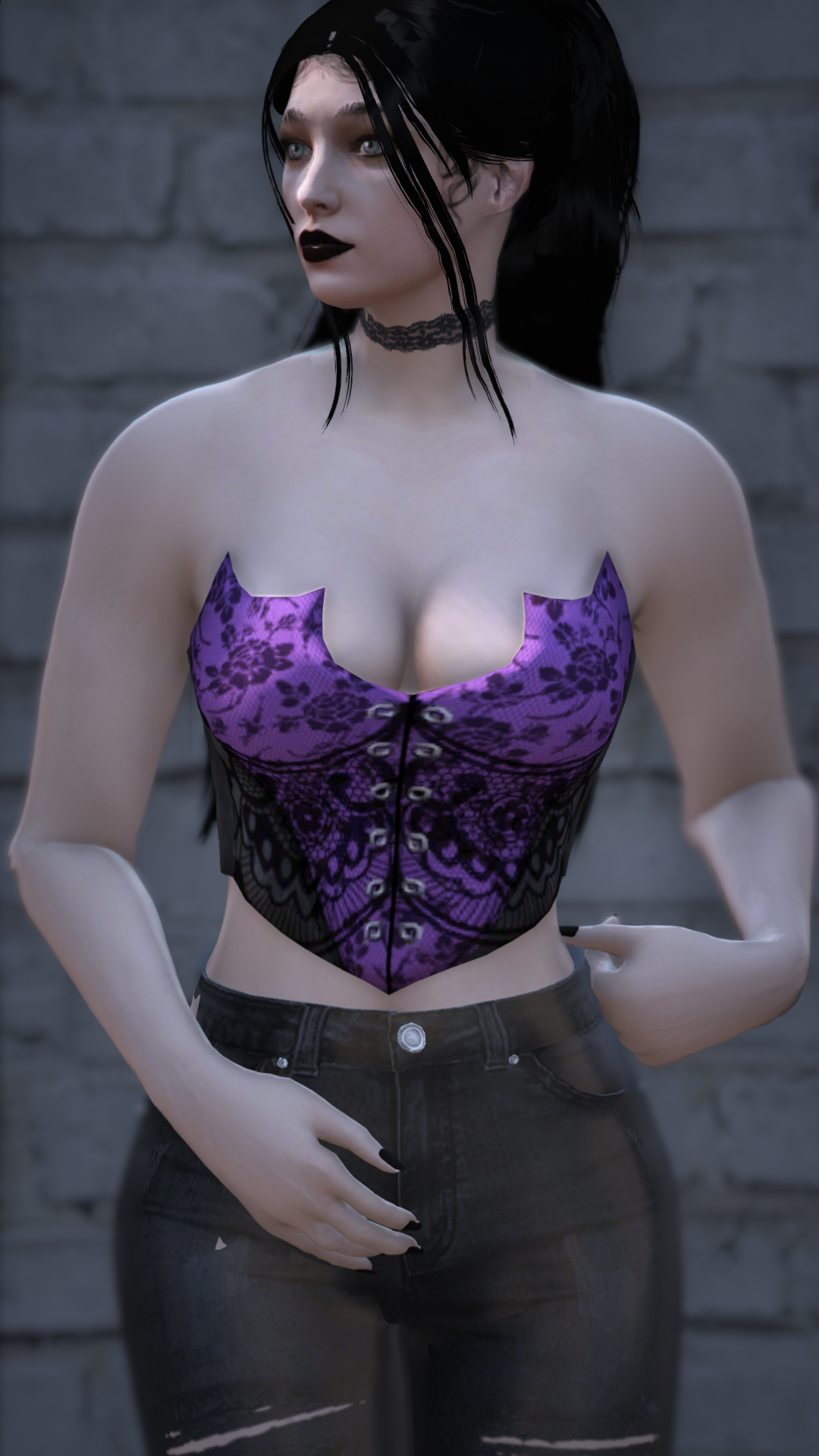 Thumbnail of Bat Corset in Purple